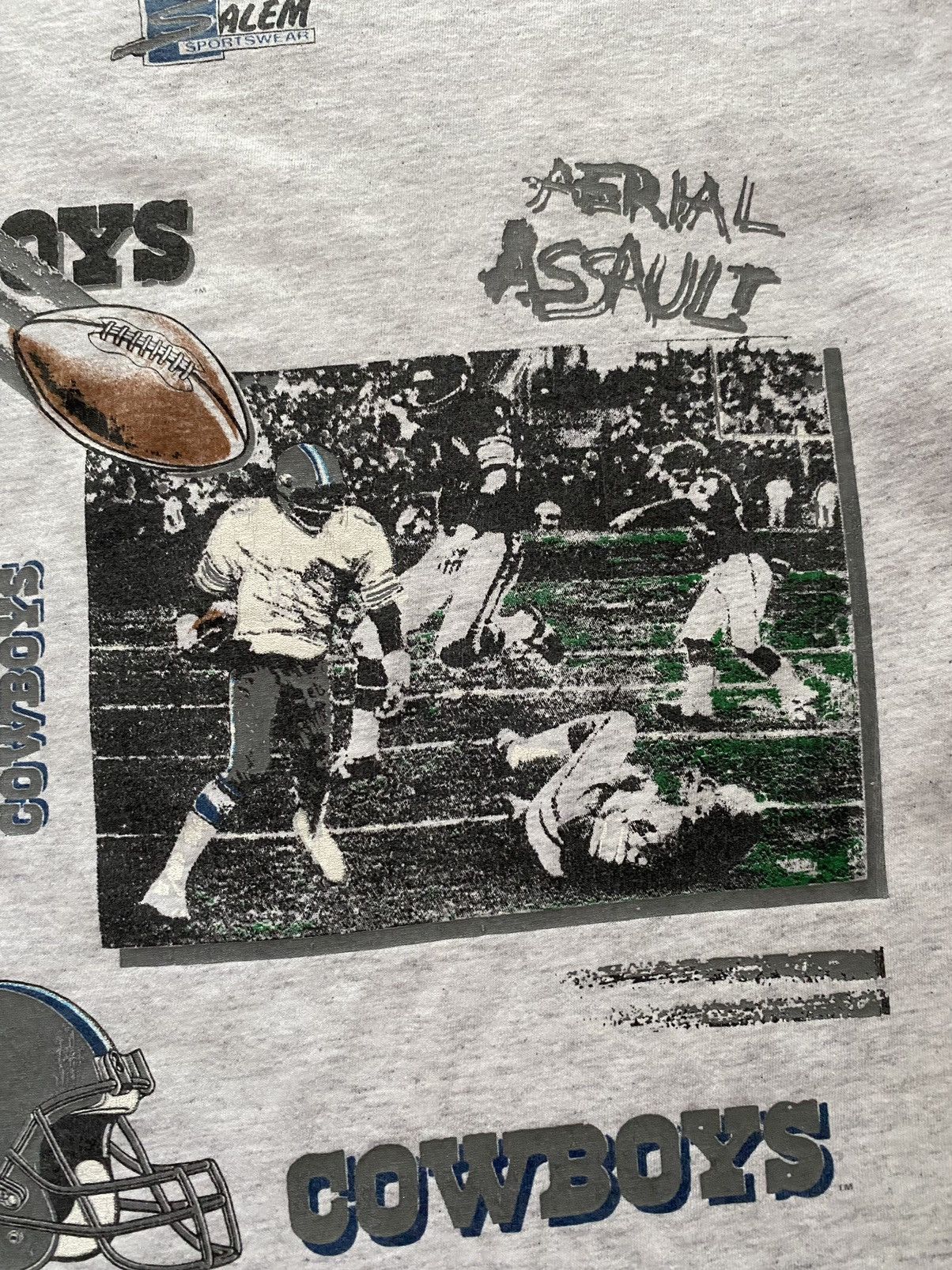 NFL Vintage 90s Dallas Cowboys All Over Print 1991 Football y2k Size US XL / EU 56 / 4 - 11 Thumbnail