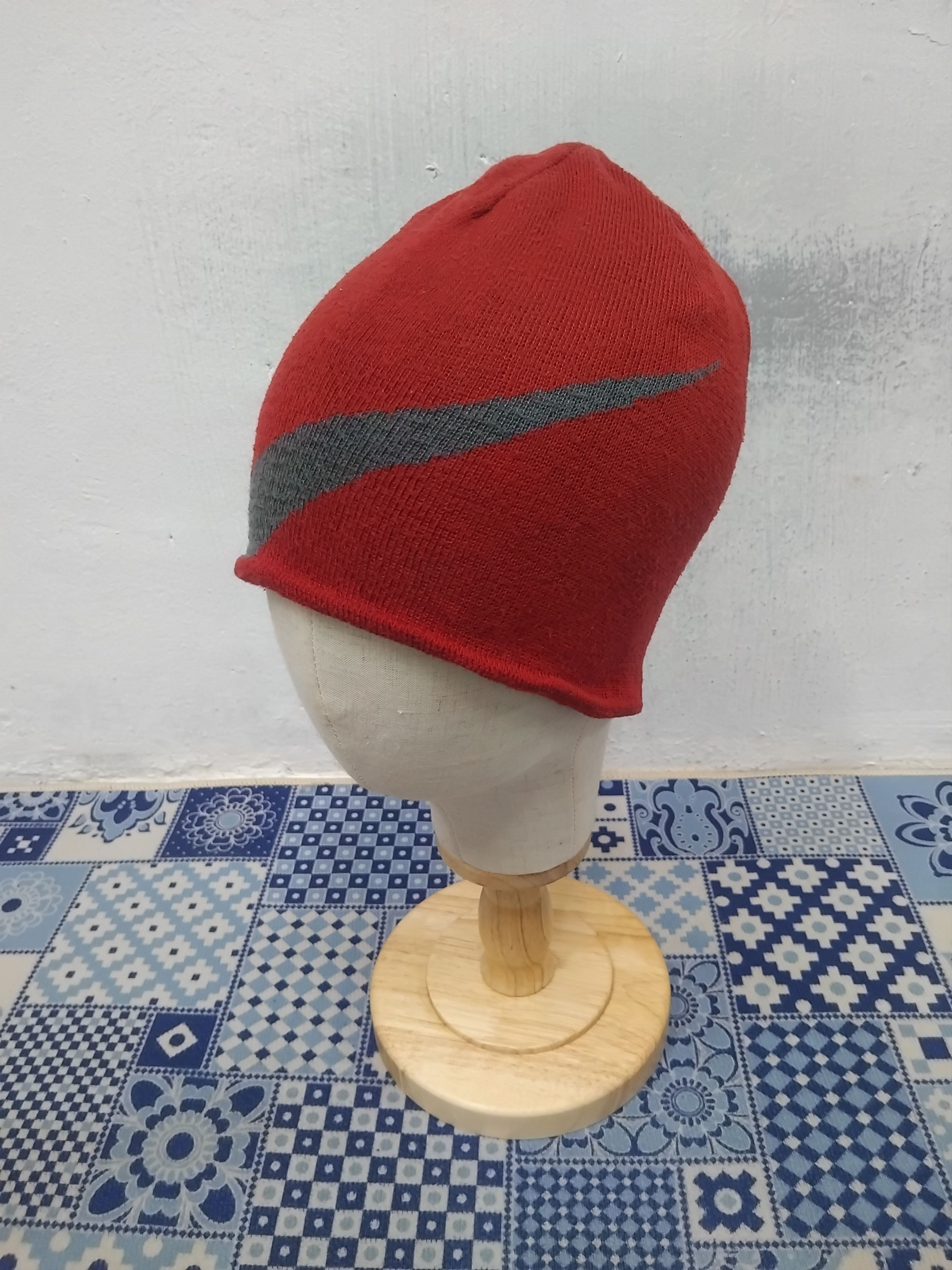 Japanese Brand Nike reversible red colour beanie Size ONE SIZE - 4 Thumbnail