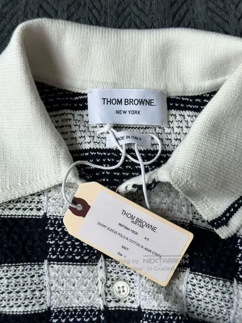 Thom Browne Thom Browne Gingham Knit Polo Sweater Size US S / EU 44-46 / 1 - 3 Thumbnail