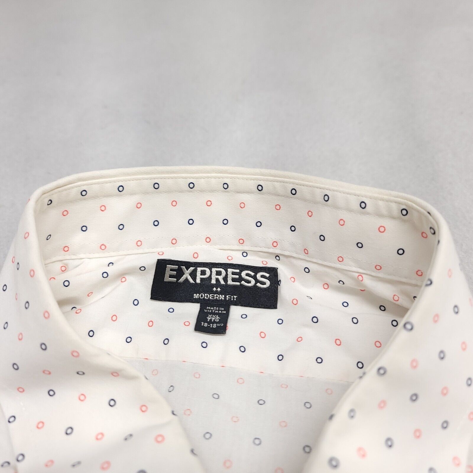 Express Express Casual Button Up Shirt Adult Mens Size 2XL White Size US XXL / EU 58 / 5 - 11 Thumbnail