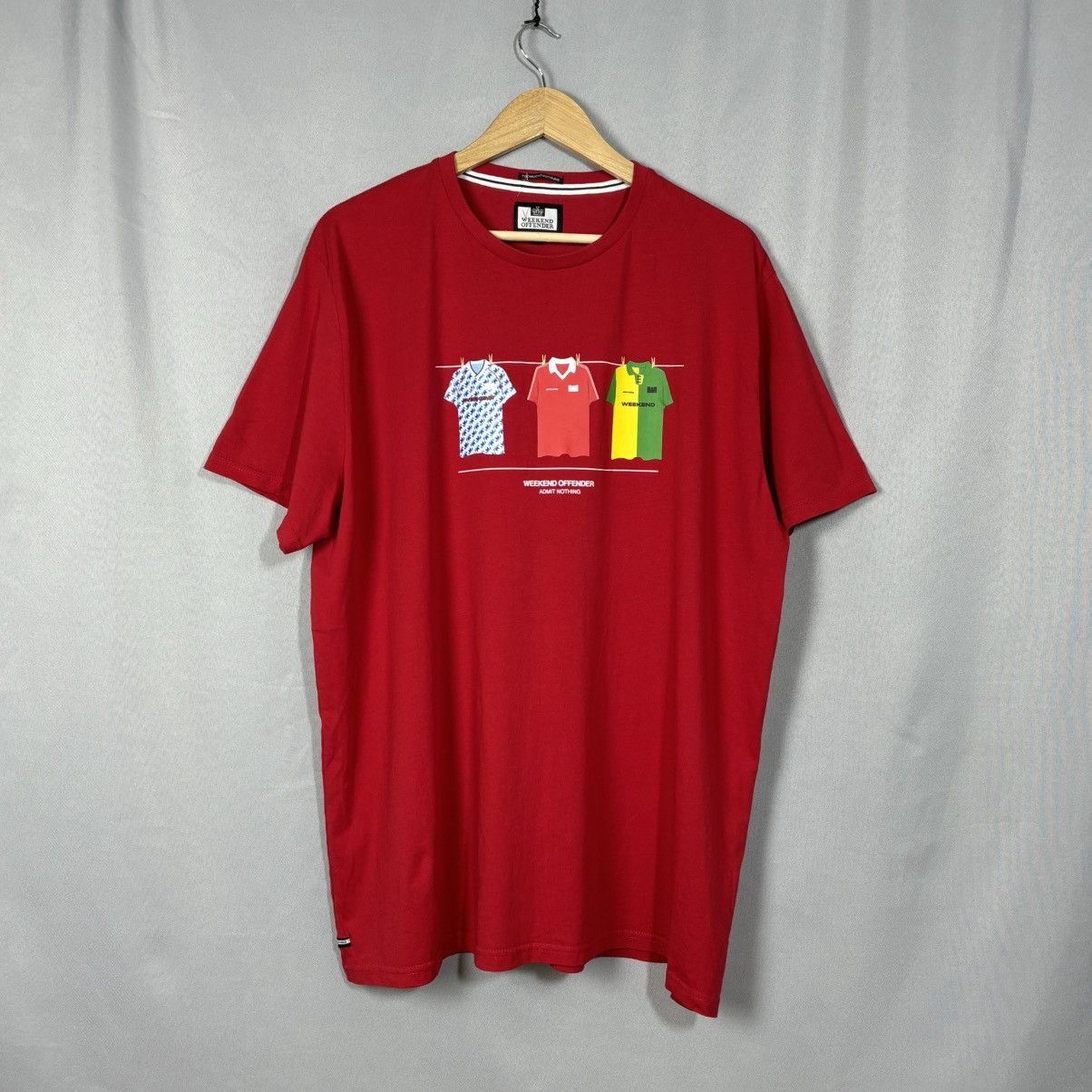 Weekend Offender Weekend Offender red t-shirt big logo 3xl casual streetwear Size US XXL / EU 58 / 5 - 2 Thumbnail
