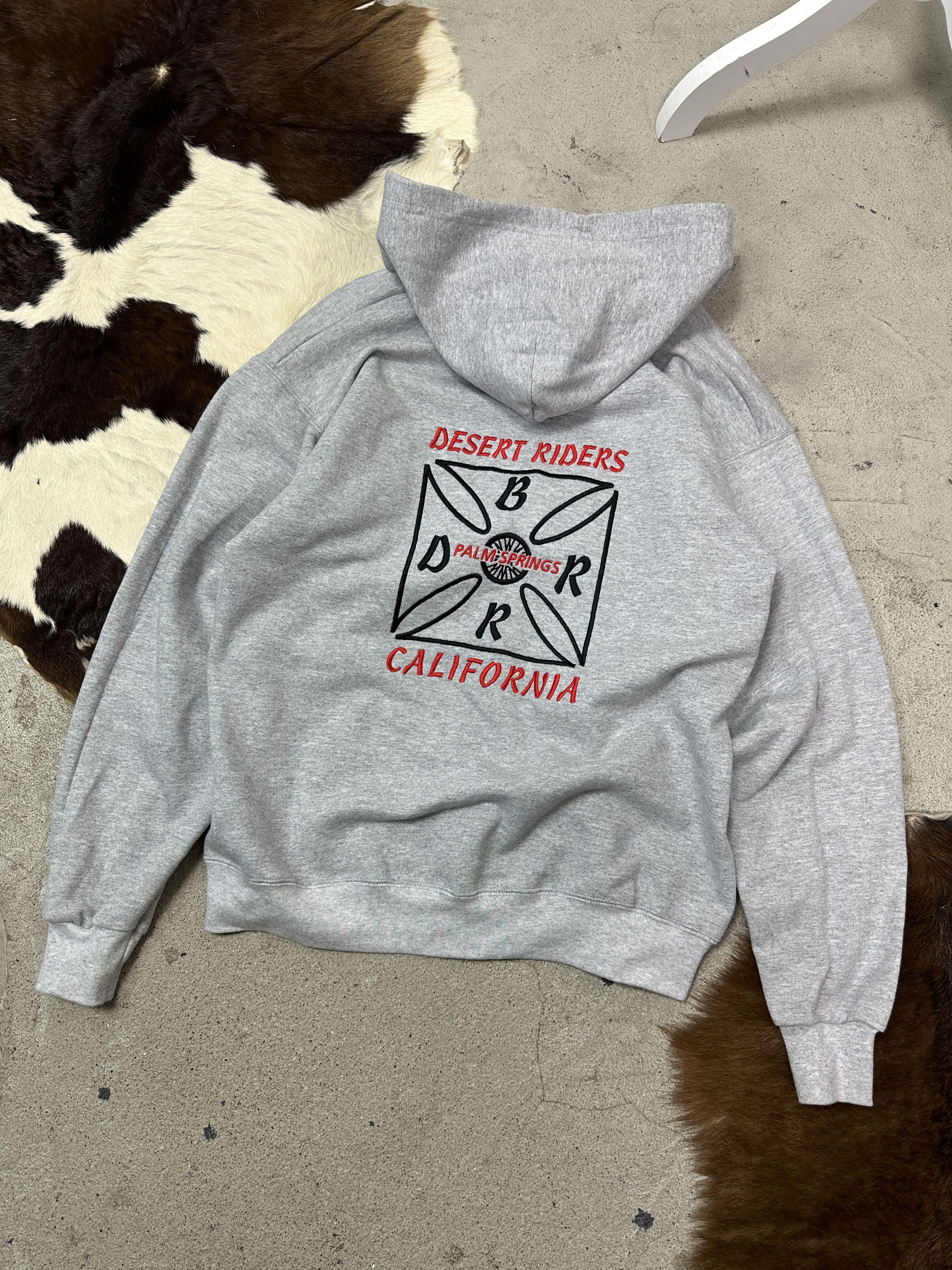Vintage Vintage Streetwear Skater Desert Riders Zip Hoodie 90s Size M / US 6-8 / IT 42-44 - 1 Thumbnail