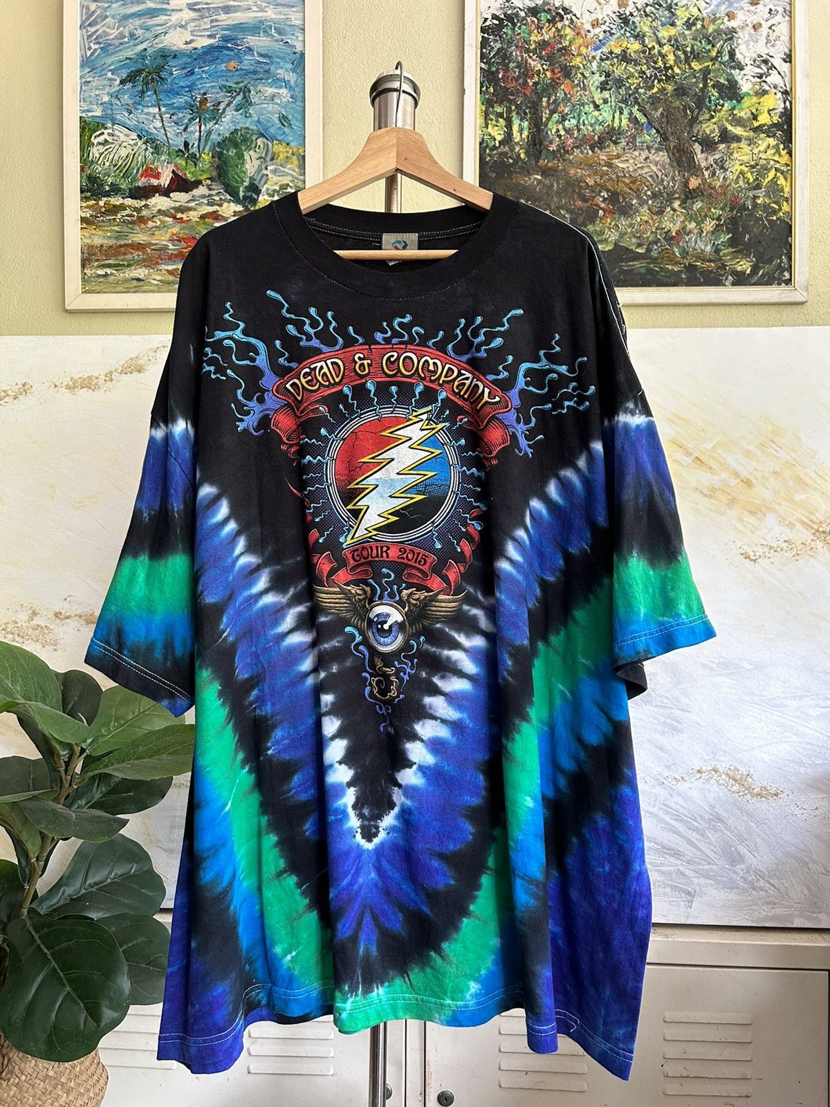 Liquid Blue Liquid Blue Dead Tour Oversized Tshirt Size US XXL / EU 58 / 5 - 1 Thumbnail
