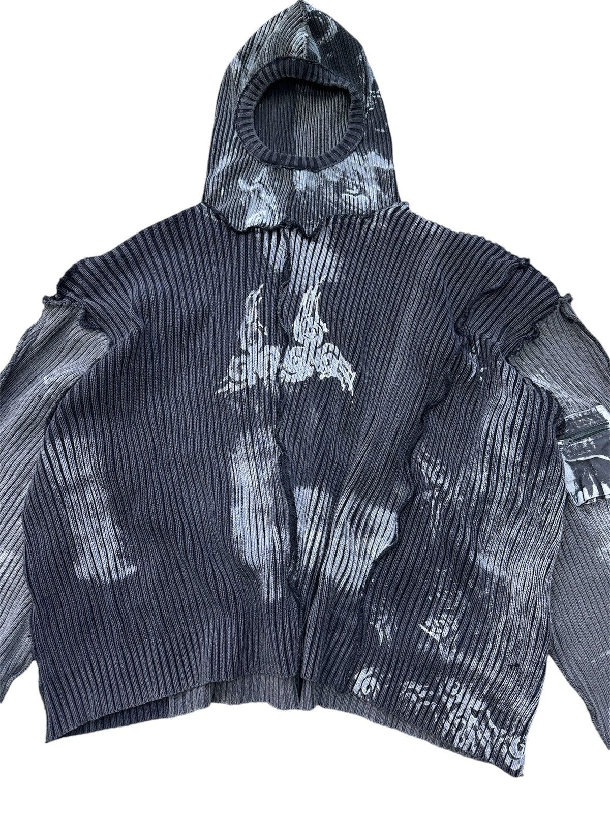 Hysteric Glamour × Japanese Brand ARCHIVE PRINTED HOODIE L.G.B. Style SWEATER RIPPED Size US L / EU 52-54 / 3 - 3 Thumbnail