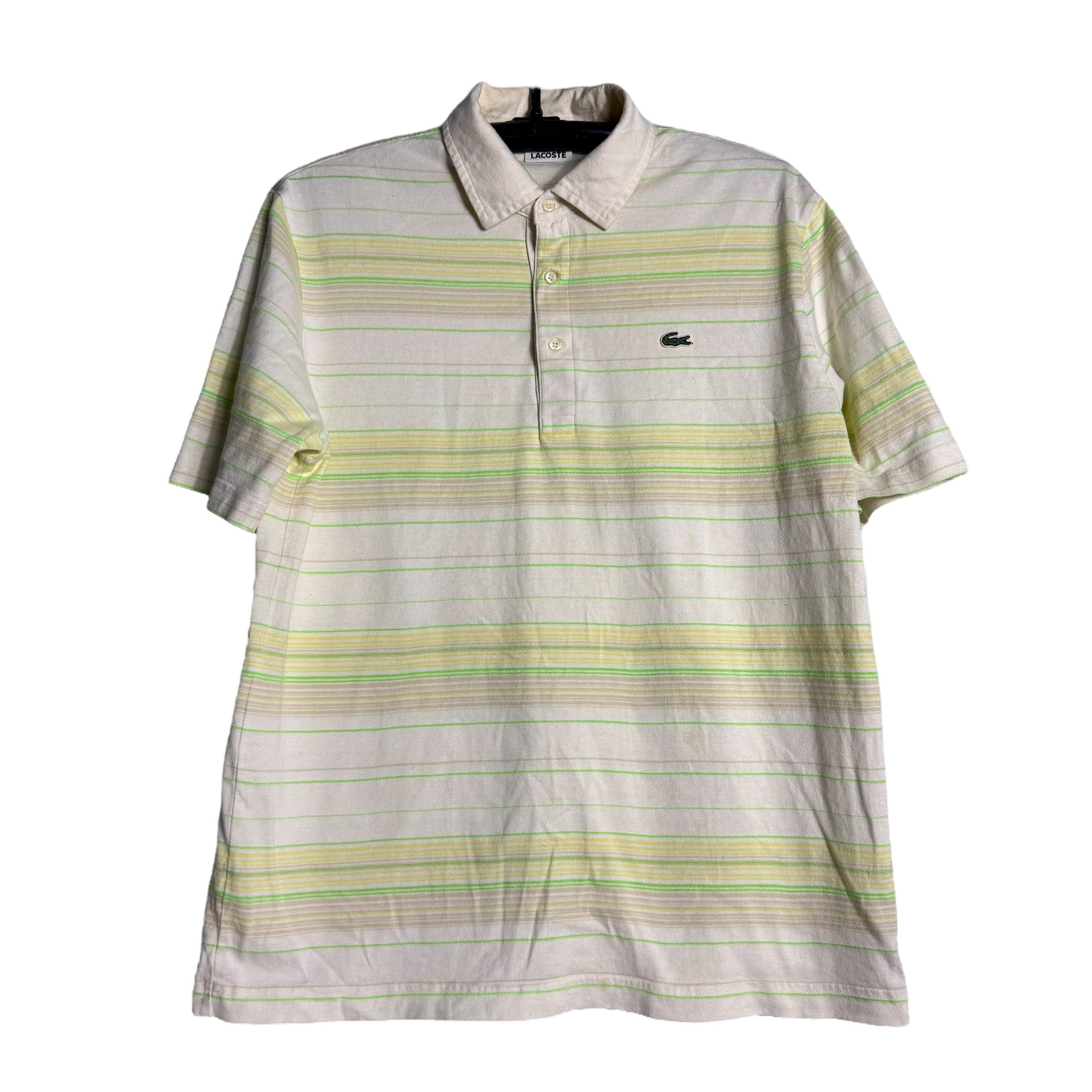 Lacoste 🔥RARE🔥Vintage Lacoste Stripes Polo Shirt Made In Japan Size US XXL / EU 58 / 5 - 1 Thumbnail