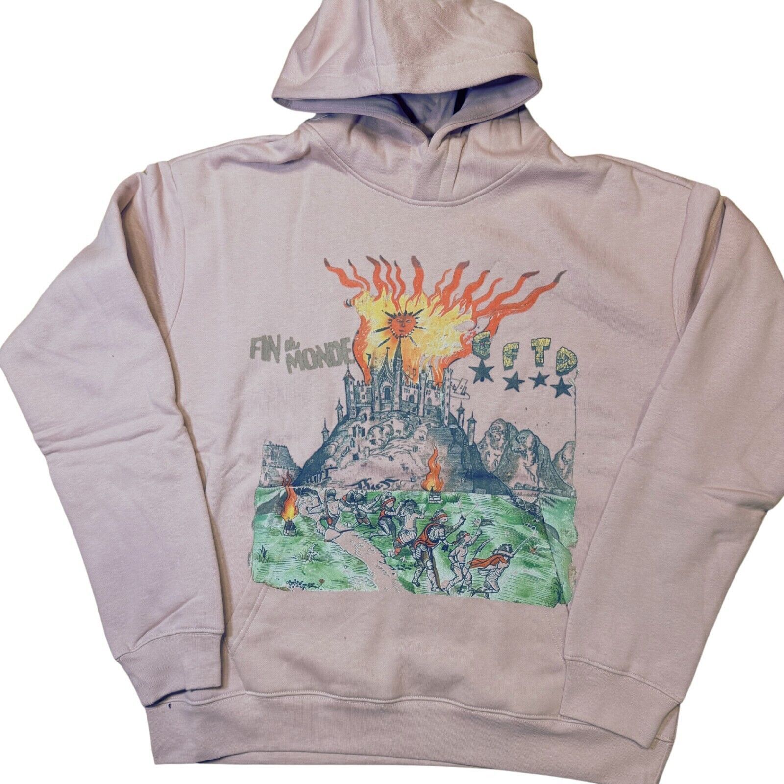 Other Gifted LA Monde Hoodie Pink Graphic Pullover Size US M / EU 48-50 / 2 - 3 Thumbnail
