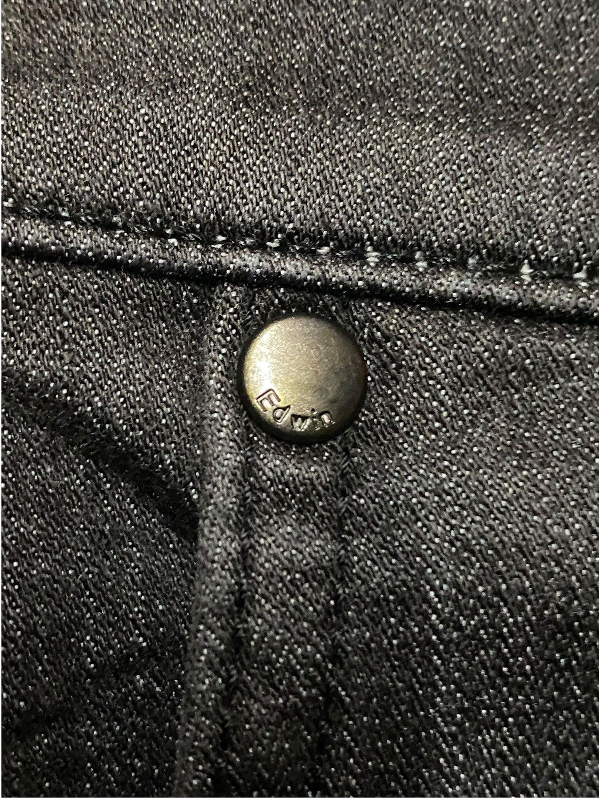 Edwin Vintage Japanese Brand Edwin S403S Black Denim Loose Jeans Size US 34 / EU 50 - 8 Thumbnail