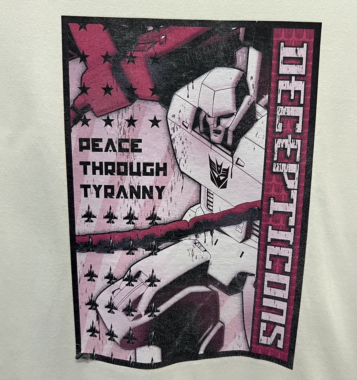 Transformers × Vintage VINTAGE HLA TRANSFORMERS DECEPTICONS THROUGH TYRANNY SHIRT Size US M / EU 48-50 / 2 - 4 Thumbnail