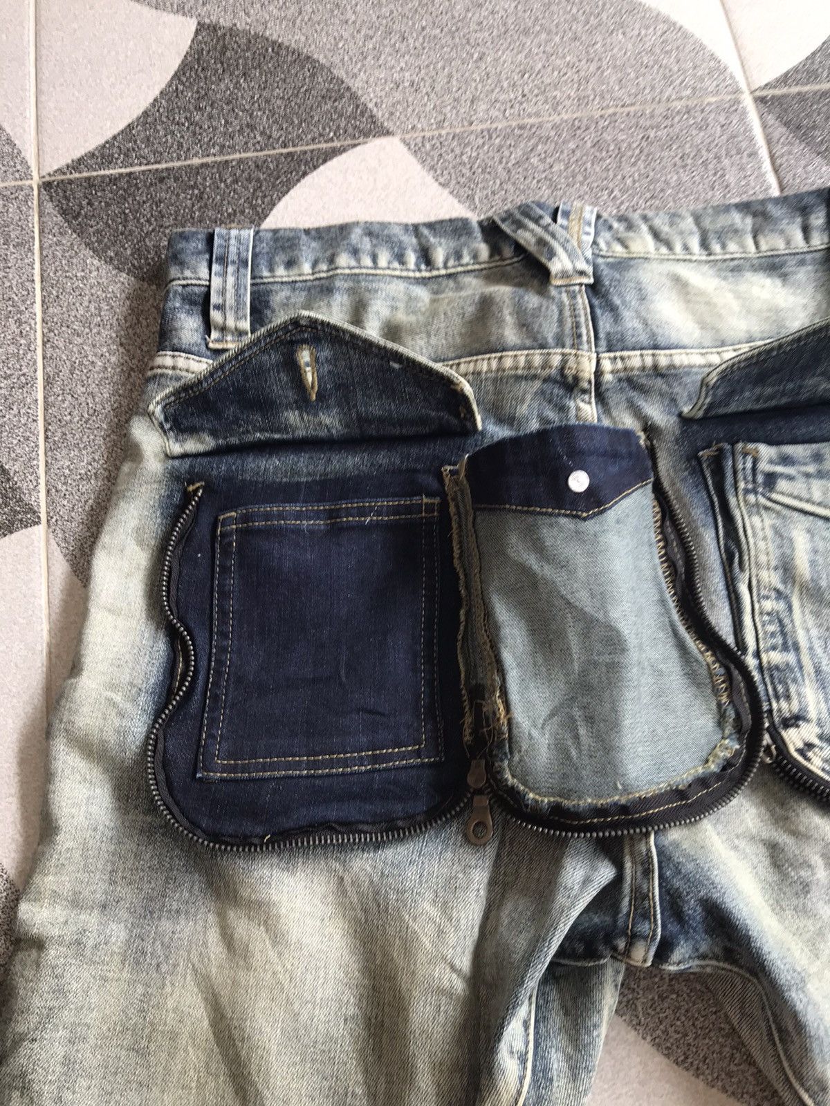 If Six Was Nine × Japanese Brand × PPFM PPFM Curved Washed Denim Size US 32 / EU 48 - 7 Thumbnail