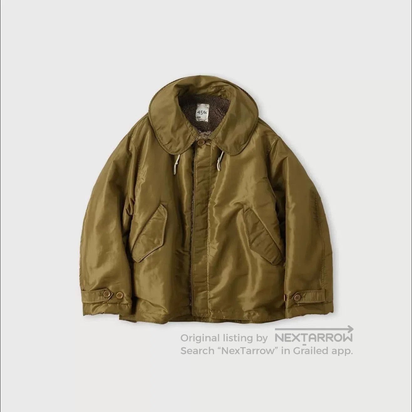 45R Khaki Lamb Fleece Jacket.