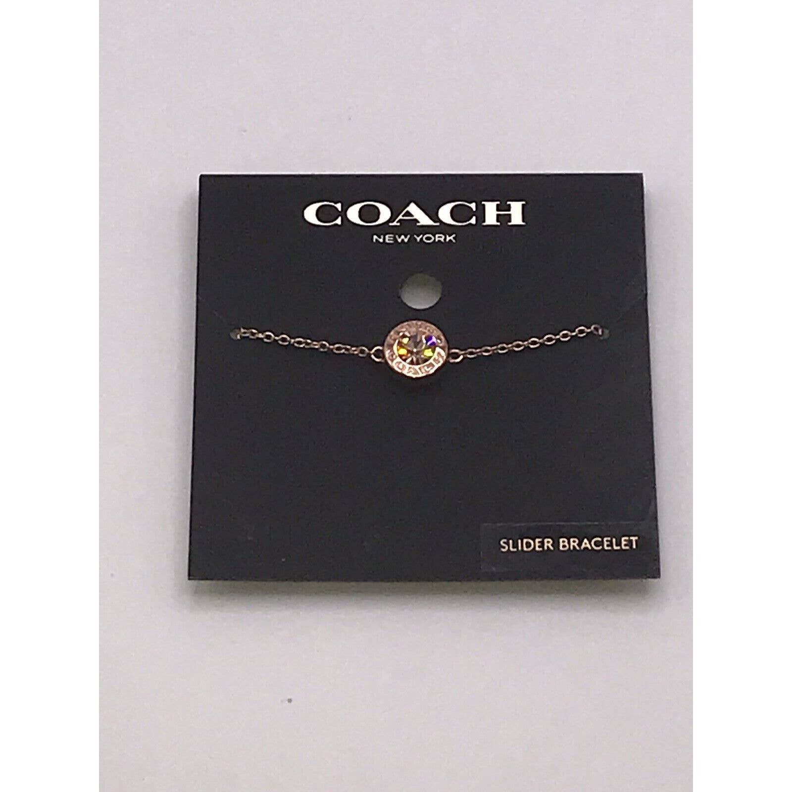 Coach Open Circle Stone deals Slider Bracelet