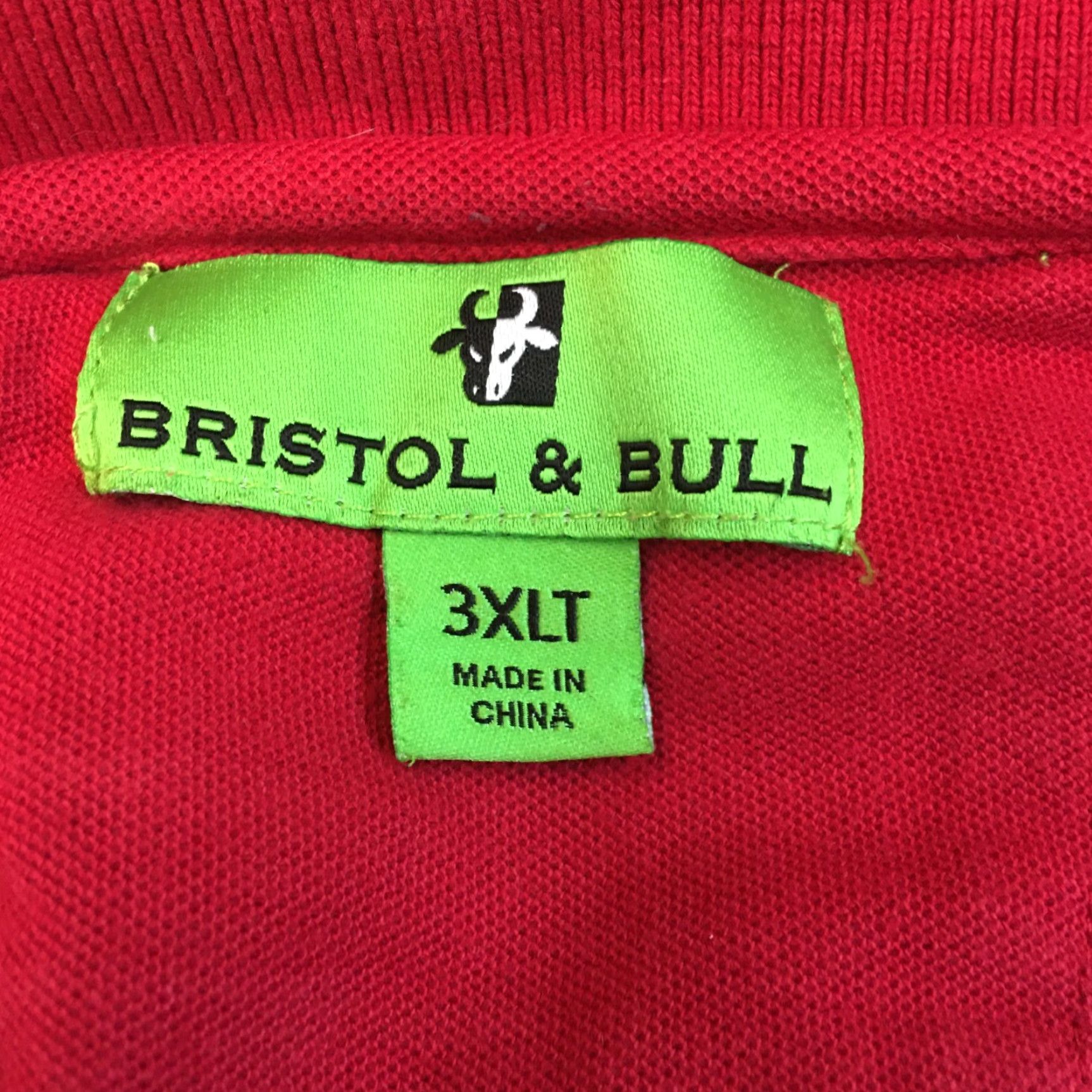 Vintage Bristol & Bull Mens Casual Regular Red Button-Down Polo Shirt Size 3XLT Size US XXL / EU 58 / 5 - 3 Thumbnail