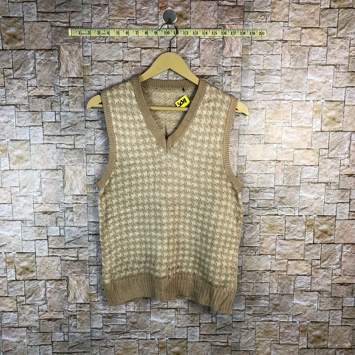 Japanese Brand × Vintage Japan vintage Brown Vest knitwear #A825 Size S / US 4 / IT 40 - 1 Thumbnail