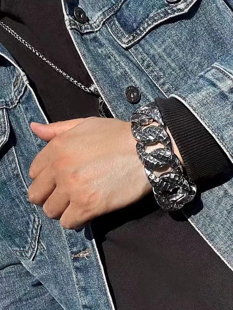 Jewelry × Vintage Hip Hop Street Python Bracelet Size ONE SIZE - 1 Thumbnail
