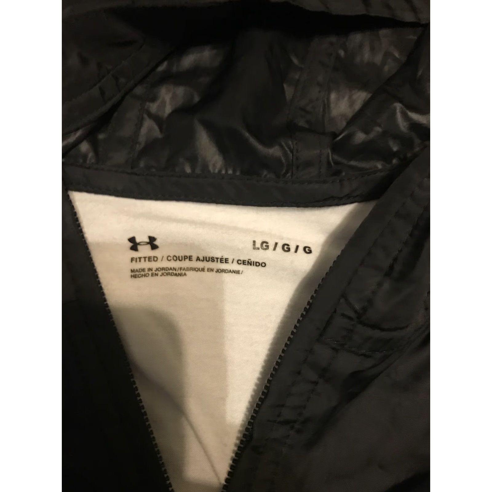 Under Armour Under Armour Running Tee Anorak Jacket Hooded Windbreaker Slim L Black & White 1/4 Zip Regular Men 1311107 Size US L / EU 52-54 / 3 - 2 Thumbnail