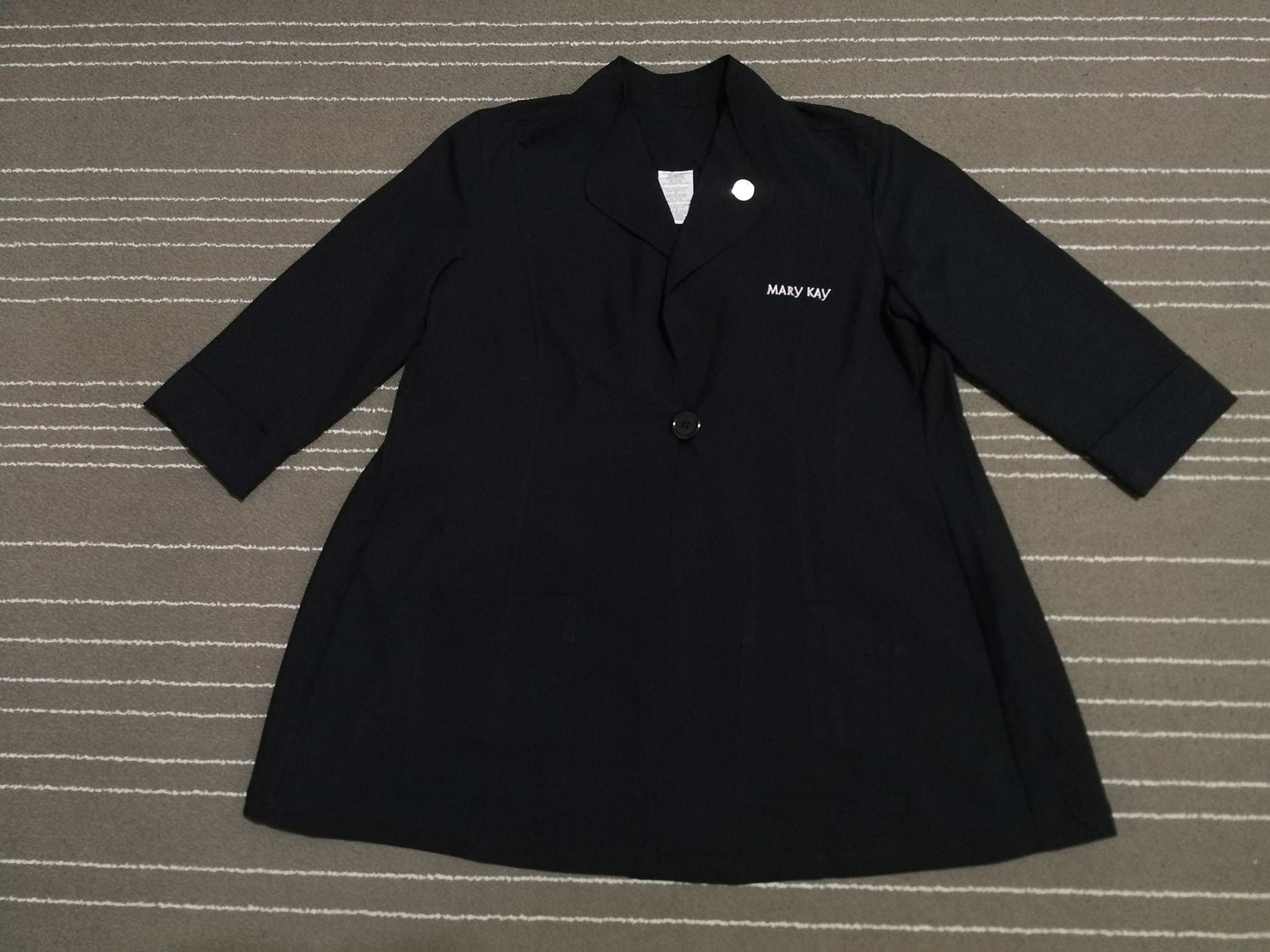 Designer MARY KAY black trench jacket L Size L / US 10 / IT 46 - 3 Thumbnail