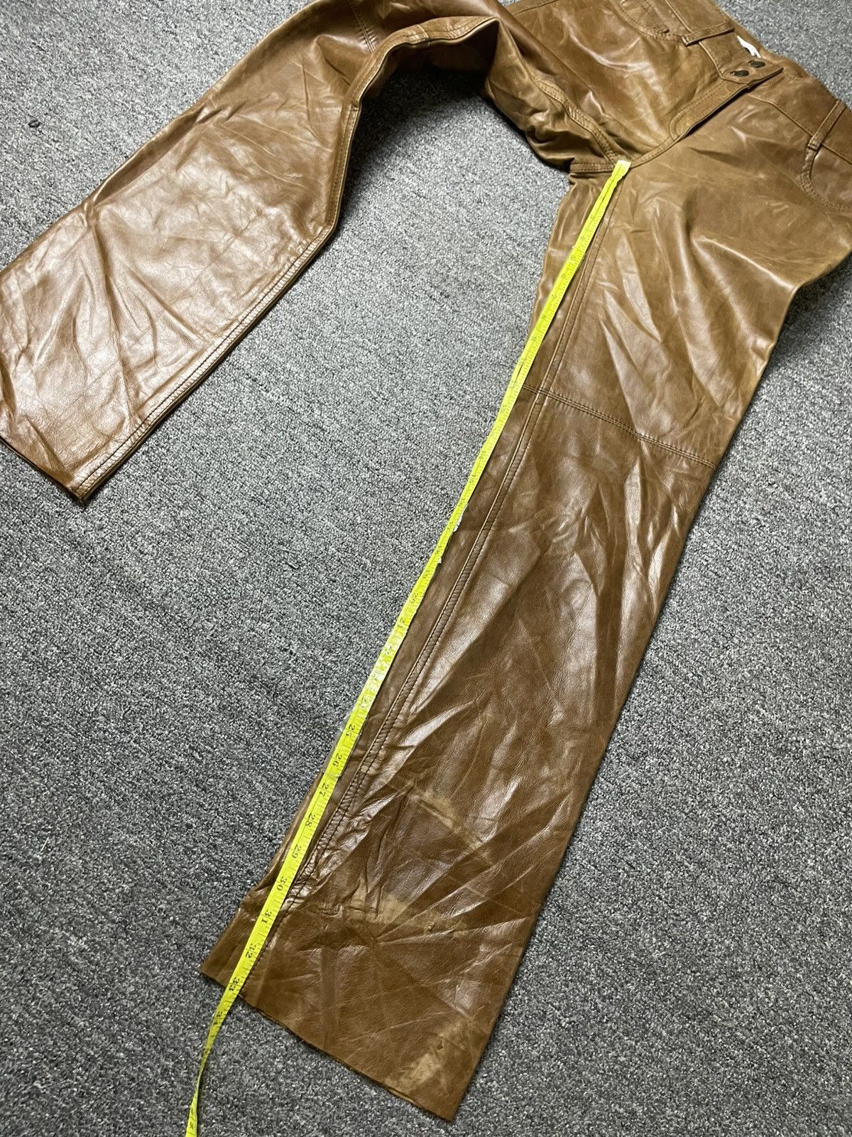 Leather × Tommy Hilfiger × Vintage Tommy Hilfiger Genuine Leather Pants (114) Size US 28 / EU 44 - 6 Thumbnail