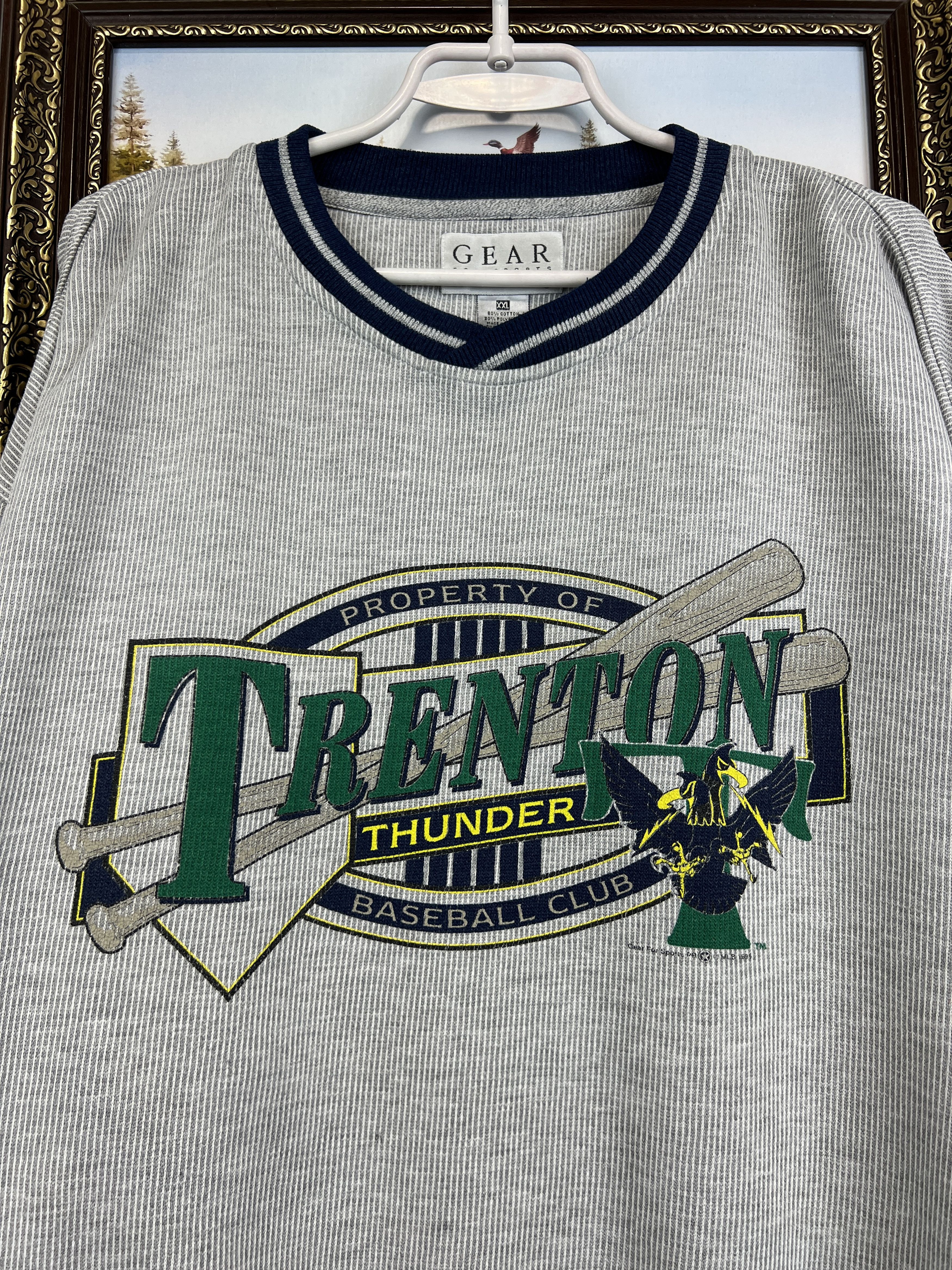 Vintage Trenton Thunder Sweatshirt MLB Big Logo Crewneck Rare NCAA Size US XXL / EU 58 / 5 - 3 Thumbnail