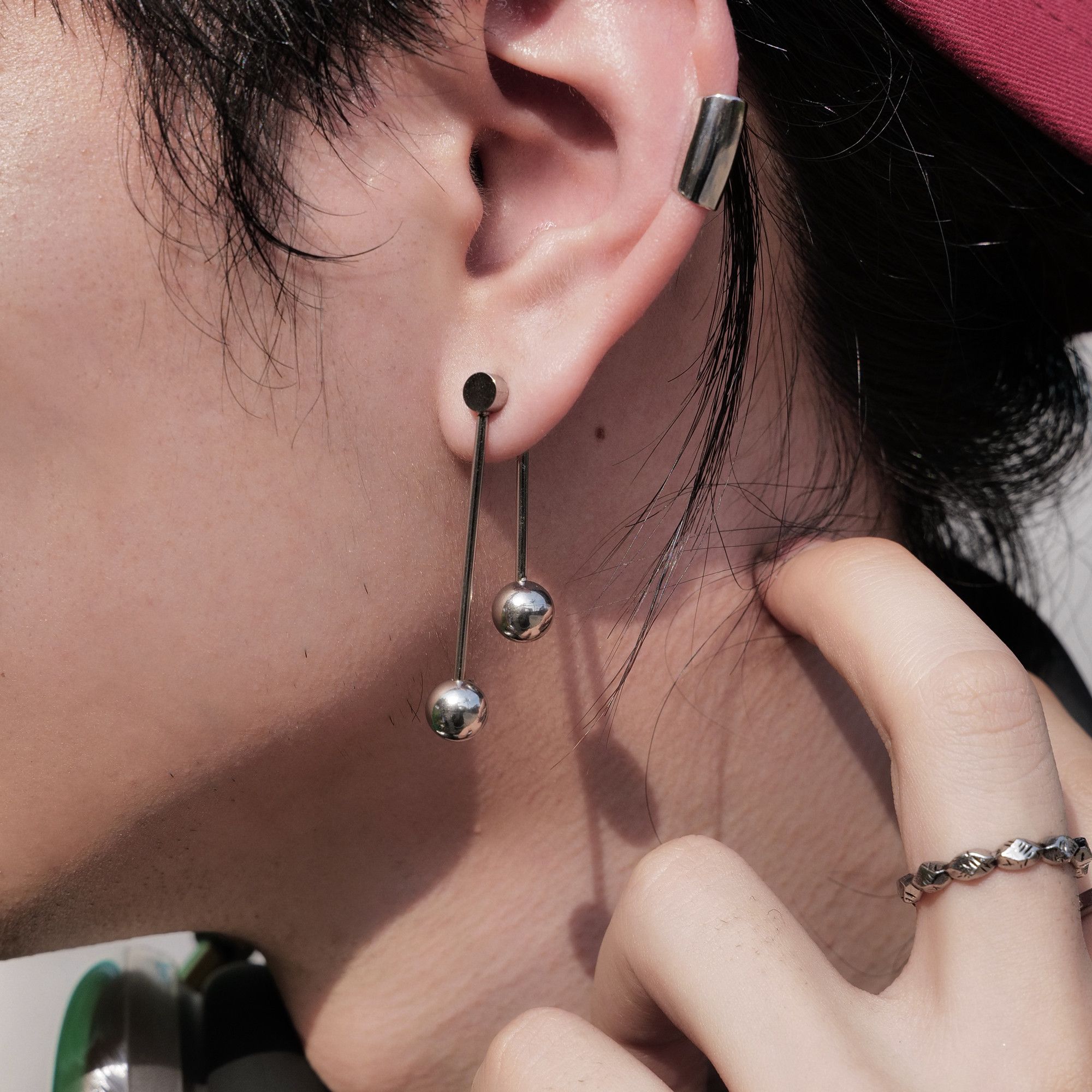 Jewelry New Design Earrings One Pairs Chrome Jewelry Size ONE SIZE - 2 Thumbnail