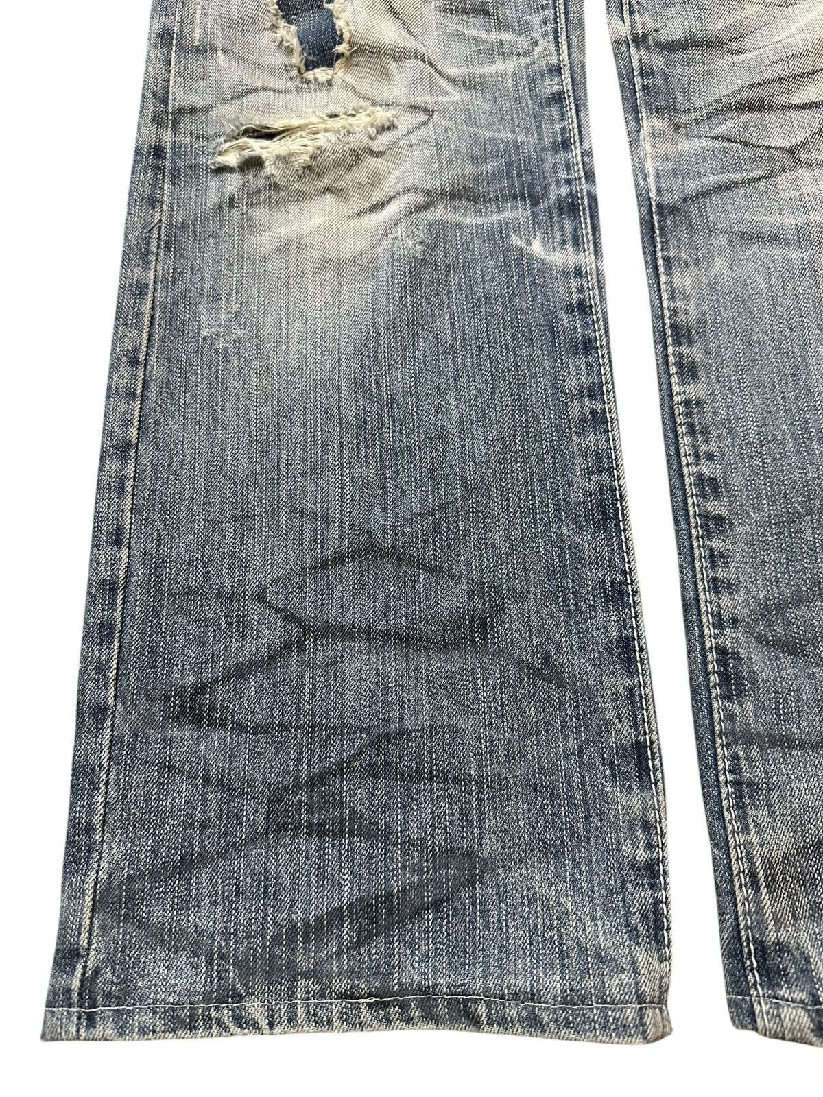 If Six Was Nine Vintage Japanese Brand Blue Faded Distressed Loose Jeans Size US 32 / EU 48 - 7 Thumbnail