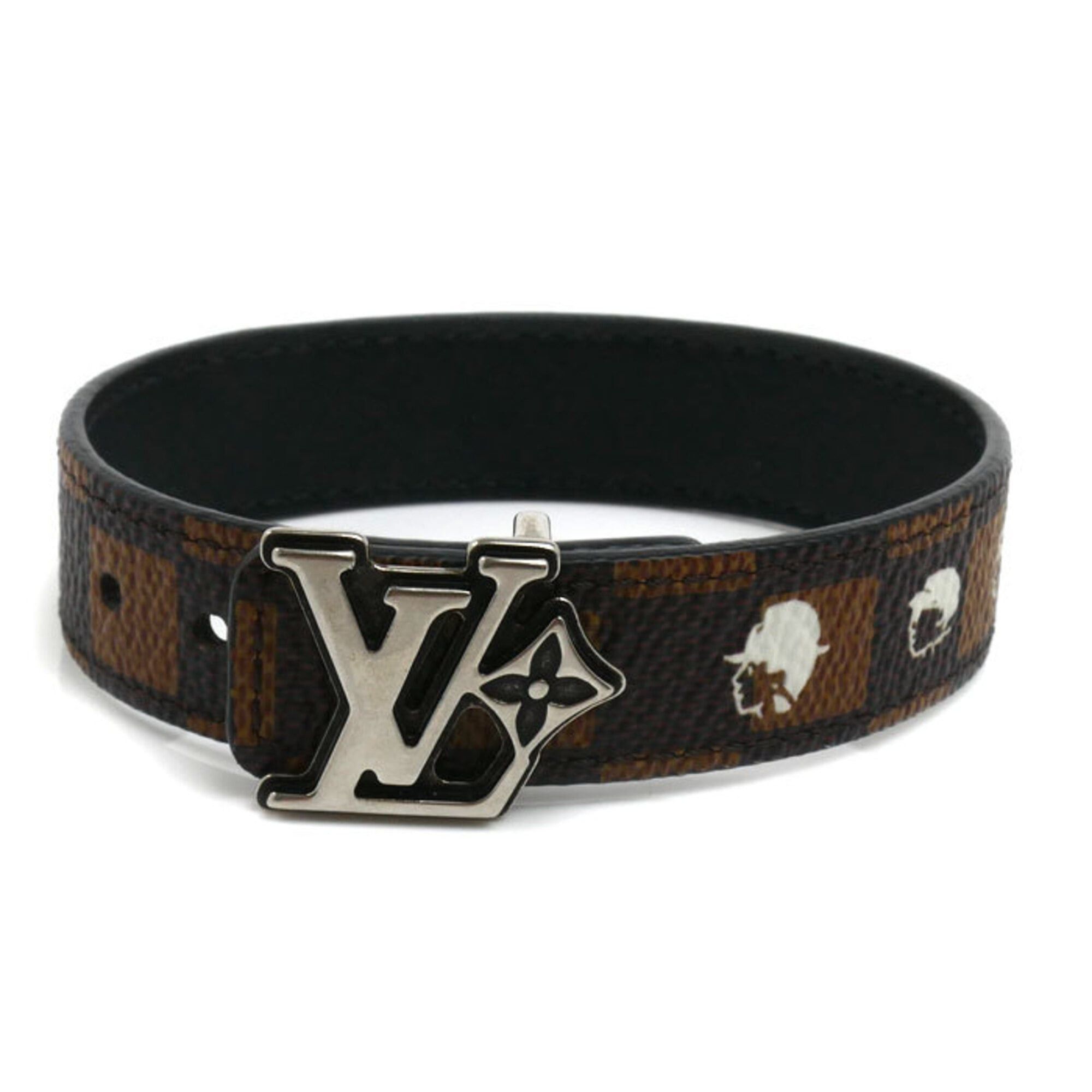 Louis Vuitton Louis Vuitton Damier Canvas x NIGO Friandoship Reversible Bracelet M4429E Men's Size ONE SIZE - 1 Thumbnail
