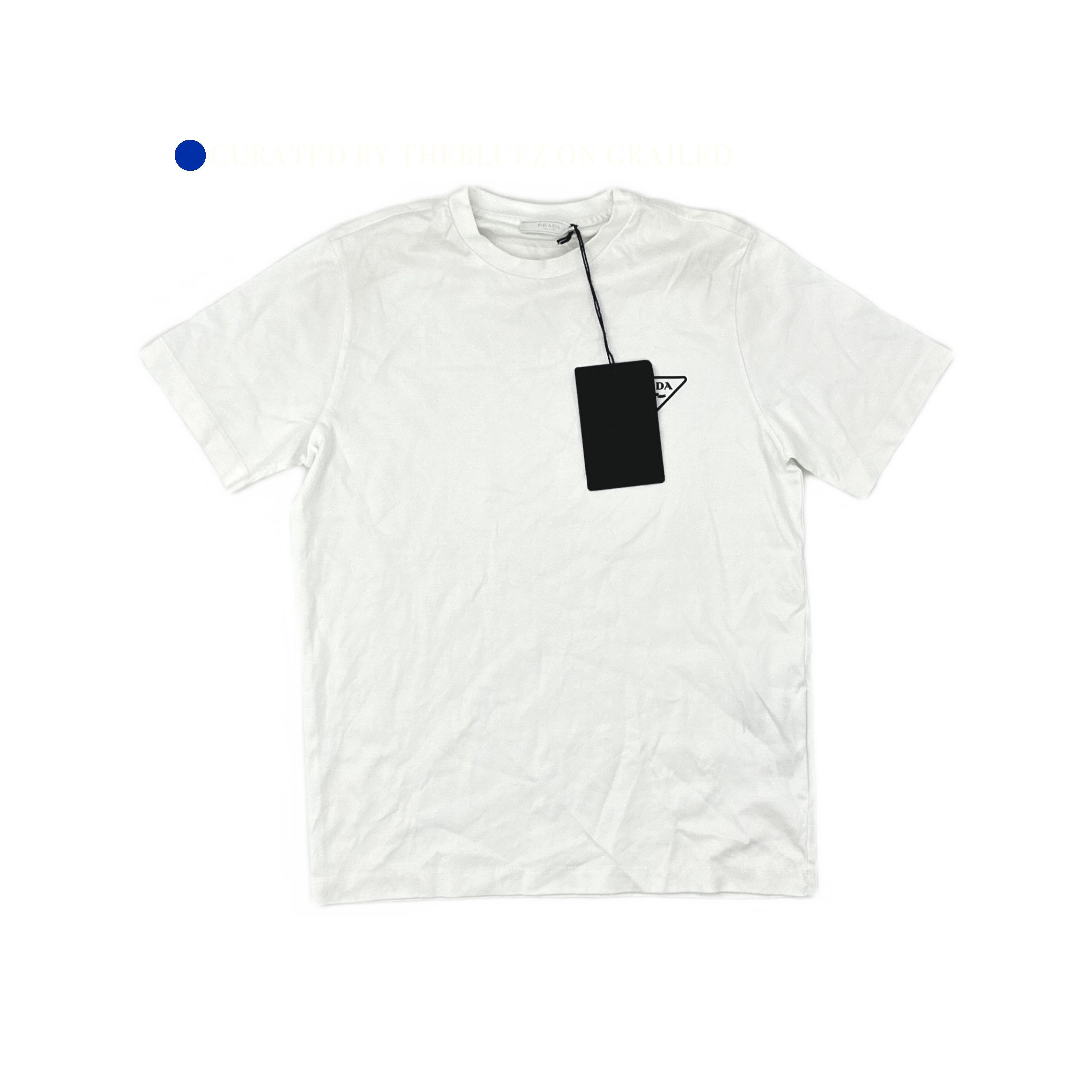 Prada Logo Print Short Sleeve T-Shirt in White Size US S / EU 44-46 / 1 - 1 Thumbnail