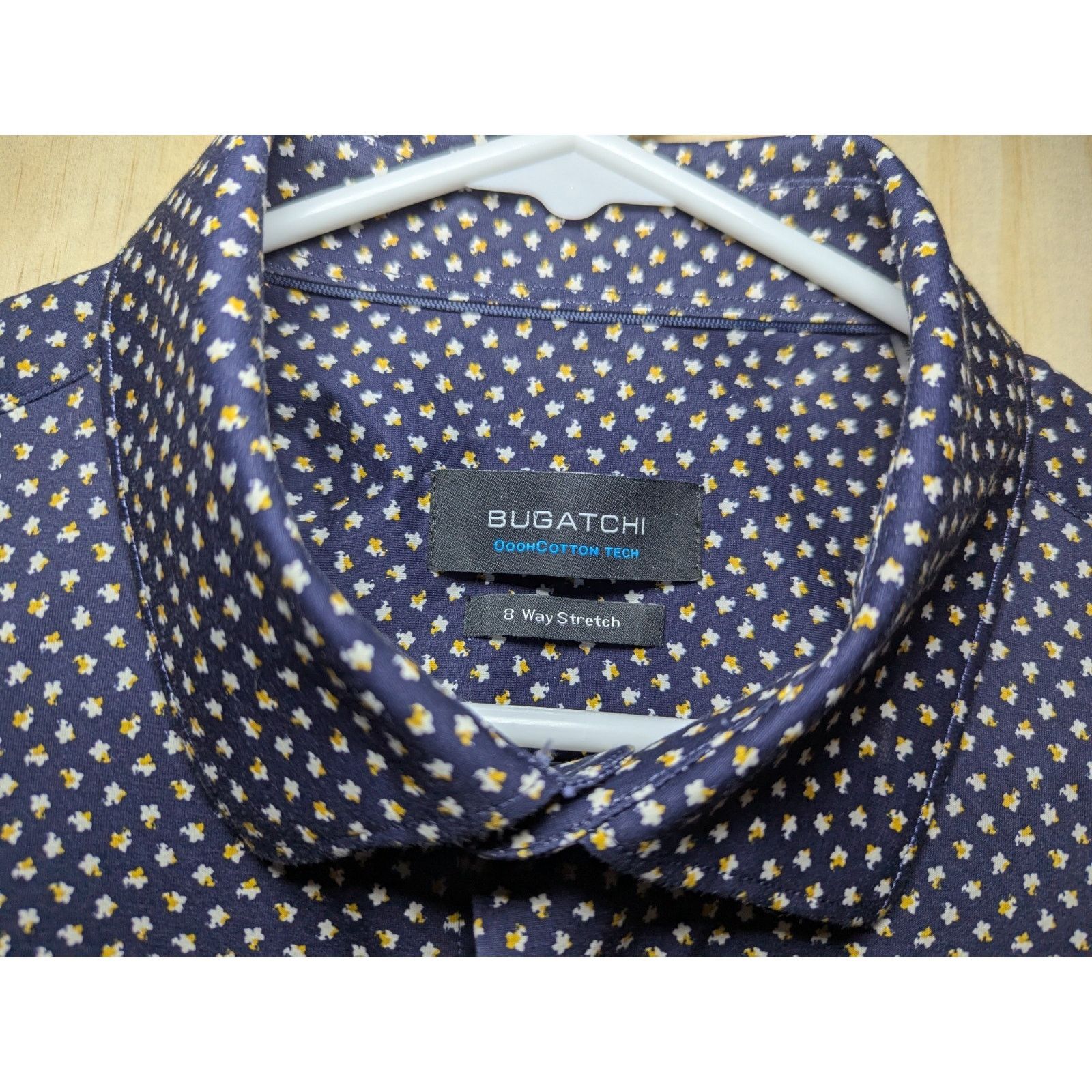 BUGATCHI Bugatchi Men's Large Stretch Button Up Shirt Floral Size US L / EU 52-54 / 3 - 4 Thumbnail