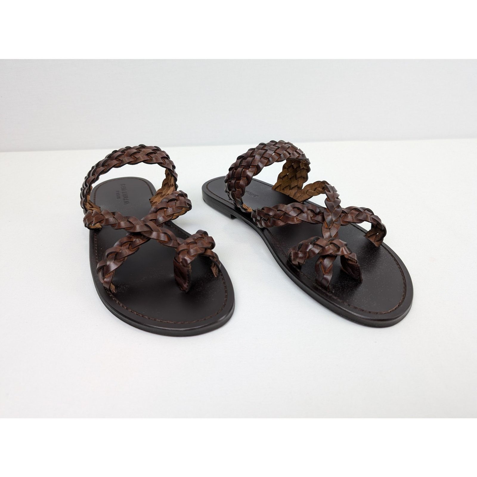 Saint Laurent Paris o1rshd1 Neil 05 Sandal Slipper slide in Dark Brown Size US 11 / EU 44 - 7 Thumbnail