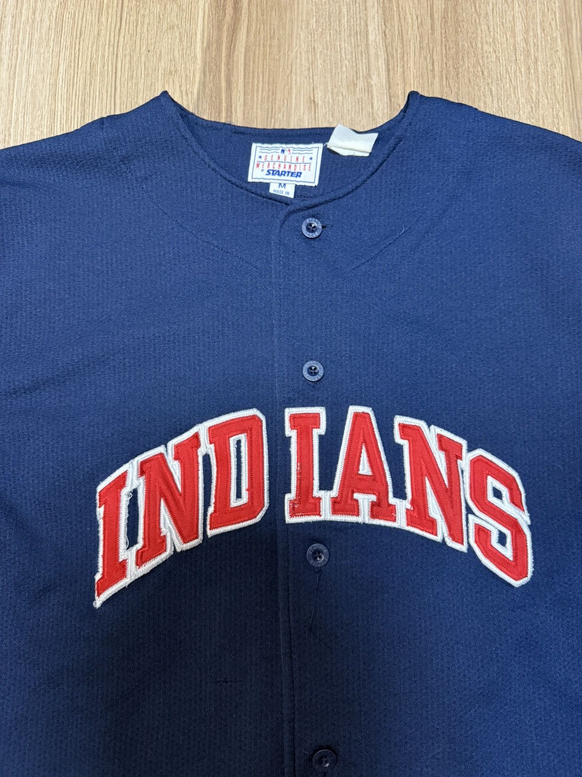 Starter Vintage Starter Cleveland Indians Jersey Size M Men Blue Red Size US M / EU 48-50 / 2 - 4 Thumbnail