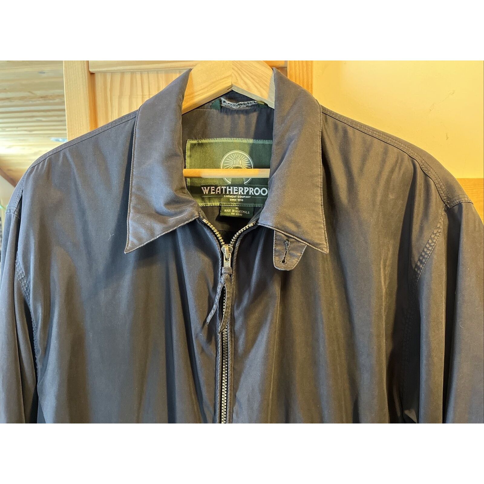 Weatherproof Weatherproof Mens XL Navy Long Sleeve Full Zip Cotton Jacket Size US XL / EU 56 / 4 - 4 Thumbnail