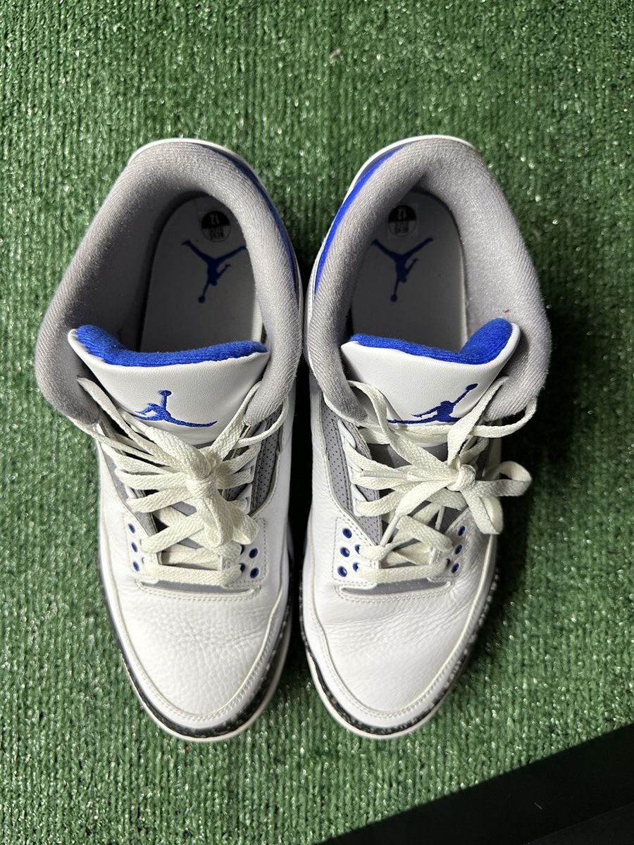 Jordan Brand Air Jordan 3 Retro Racer Blue Size US 12 / EU 45 - 4 Thumbnail