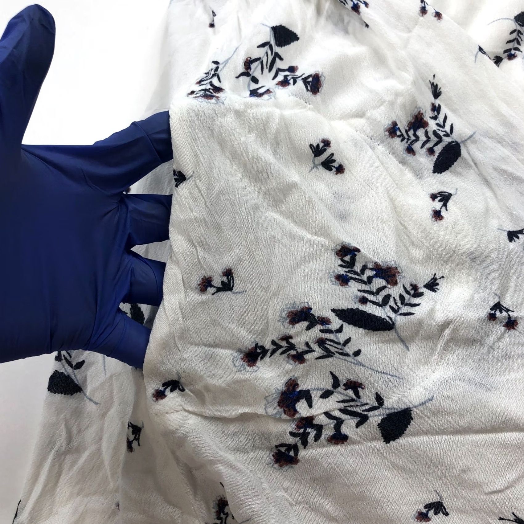 Free People Free People Small White Blue Boho Flowy Pullover Top Blouse NEW With DEFECT Size S / US 4 / IT 40 - 5 Thumbnail