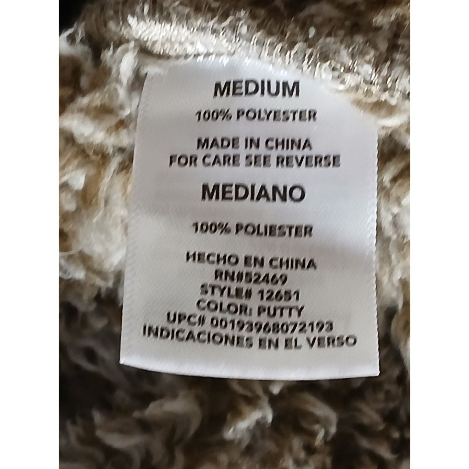Other Alpine Sherpa (Medium) Brown Quarter Zip Pullover Sweatshirt Size M / US 6-8 / IT 42-44 - 8 Thumbnail