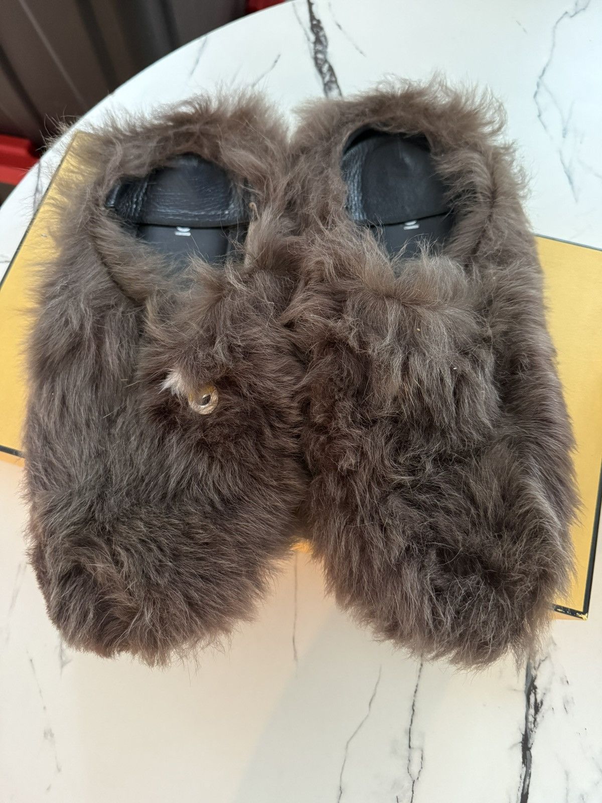Fendi Fendi Real Fur Men’s Slippers/Mocassins Size US 10 / EU 43 - 2 Thumbnail