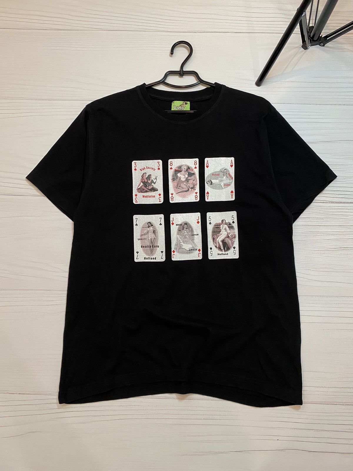 Humor Vintage retro girls playing cards sex kamasutra t shirt | Grailed