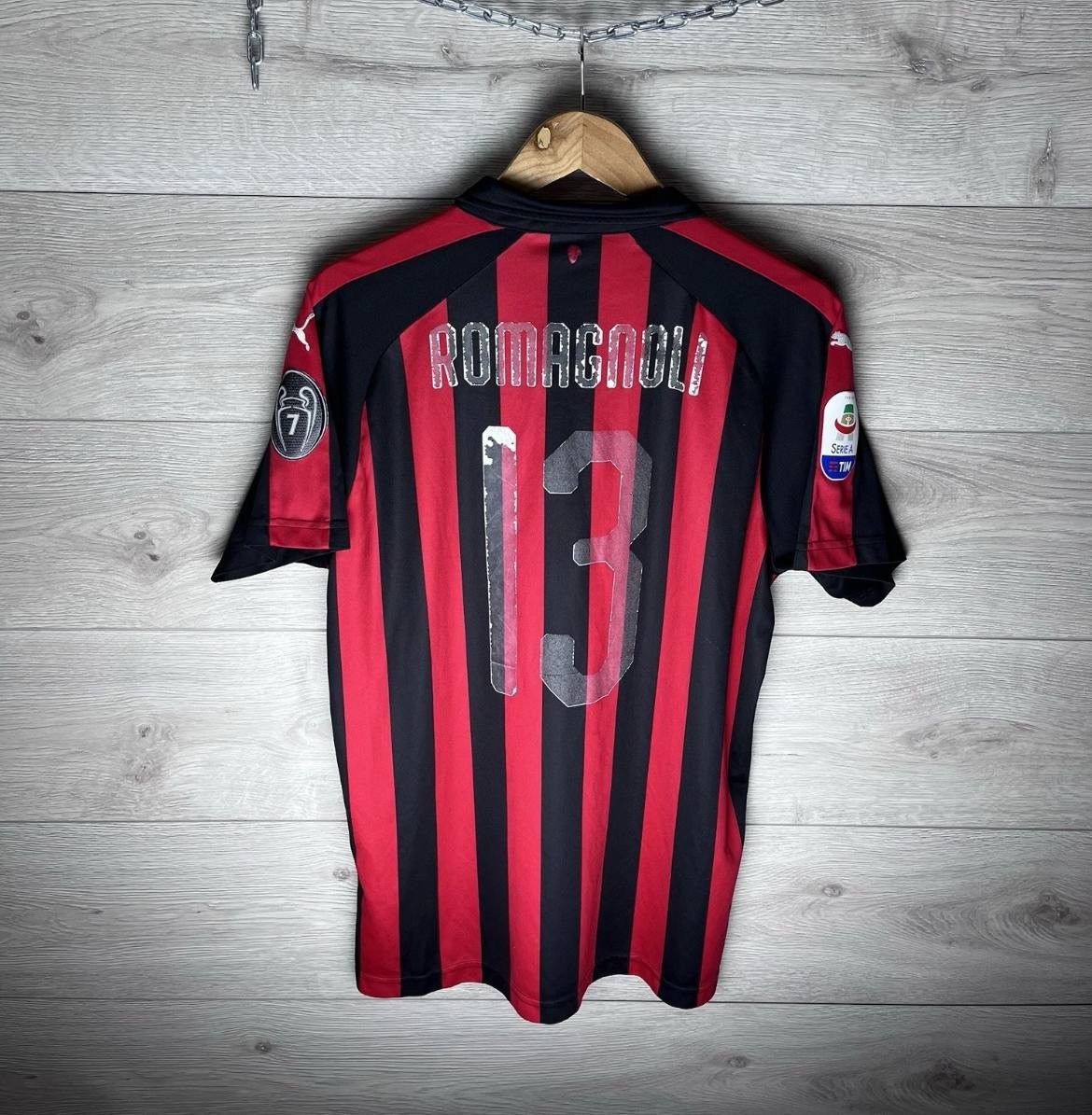Puma Men’s jersey Fc Milan Puma Serie A 2018/19 #13 Romagnoli Size US L / EU 52-54 / 3 - 2 Thumbnail