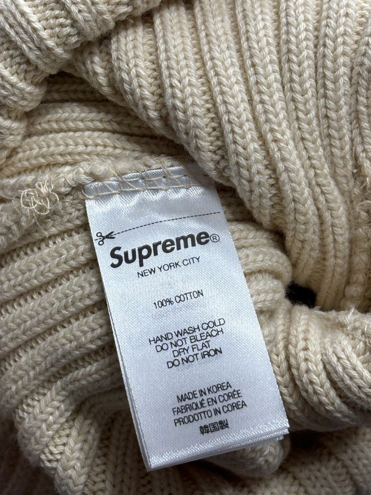 【Light Tan】Overdyed SUPREME Supreme Overdyed Small Box Zip Up Hooded Sweatshirt (SS24