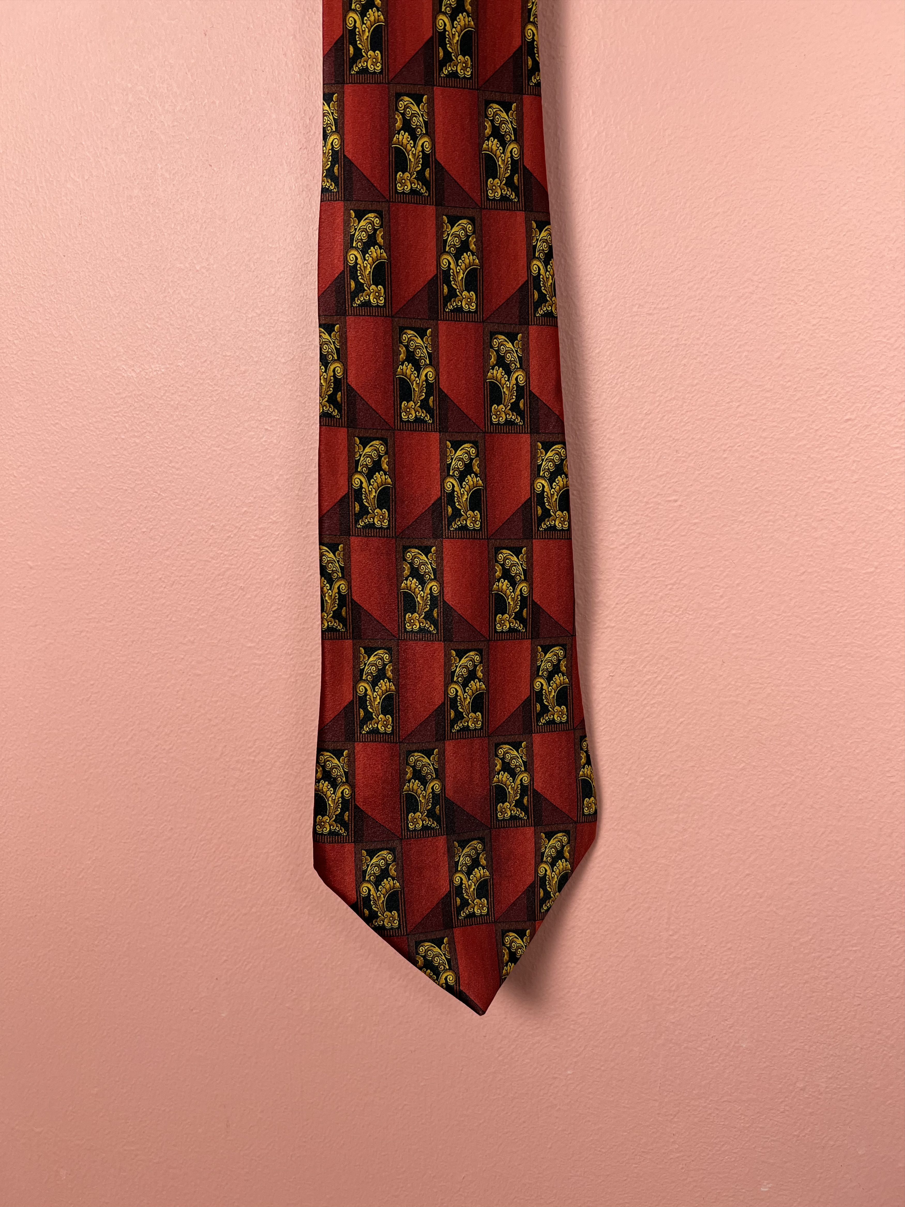 Lanvin Lanvin red luxury silk tie Paris France Size ONE SIZE - 2 Thumbnail