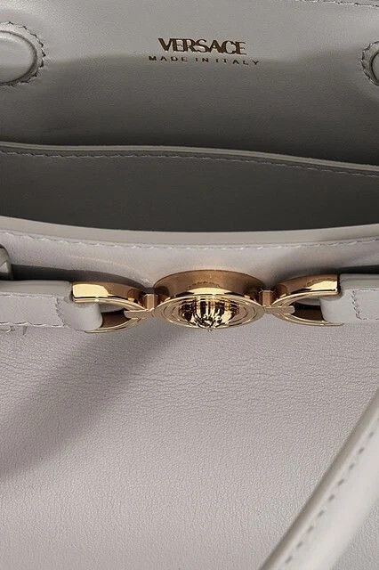 Versace VERSACE Medusa'95 Gray Small Leather Tote New Authentic Size ONE SIZE - 3 Thumbnail