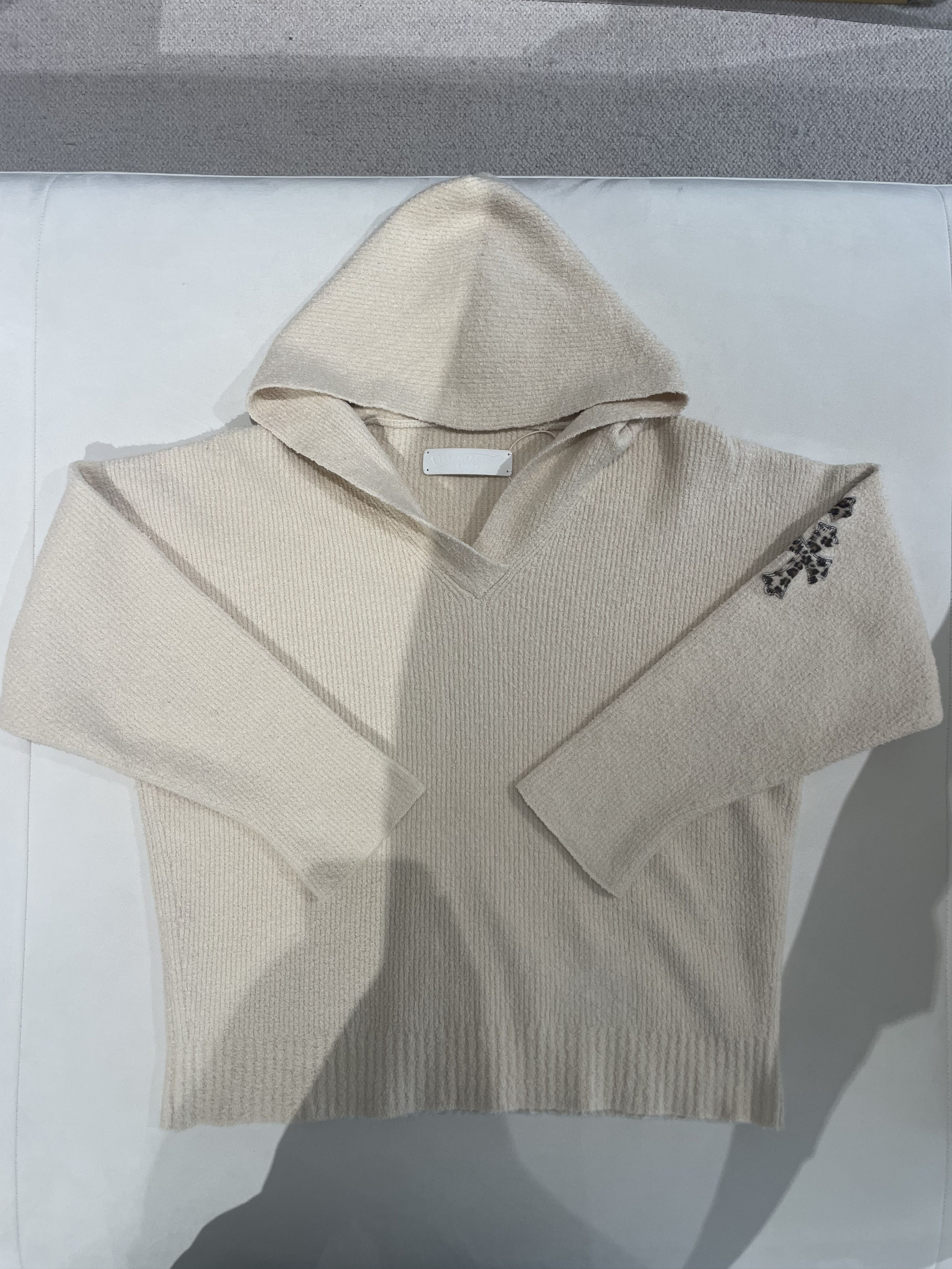 Chrome Hearts Chrome Hearts Leopard Cross Patch Cashmere Pullover Hoodie Size ONE SIZE - 5 Thumbnail