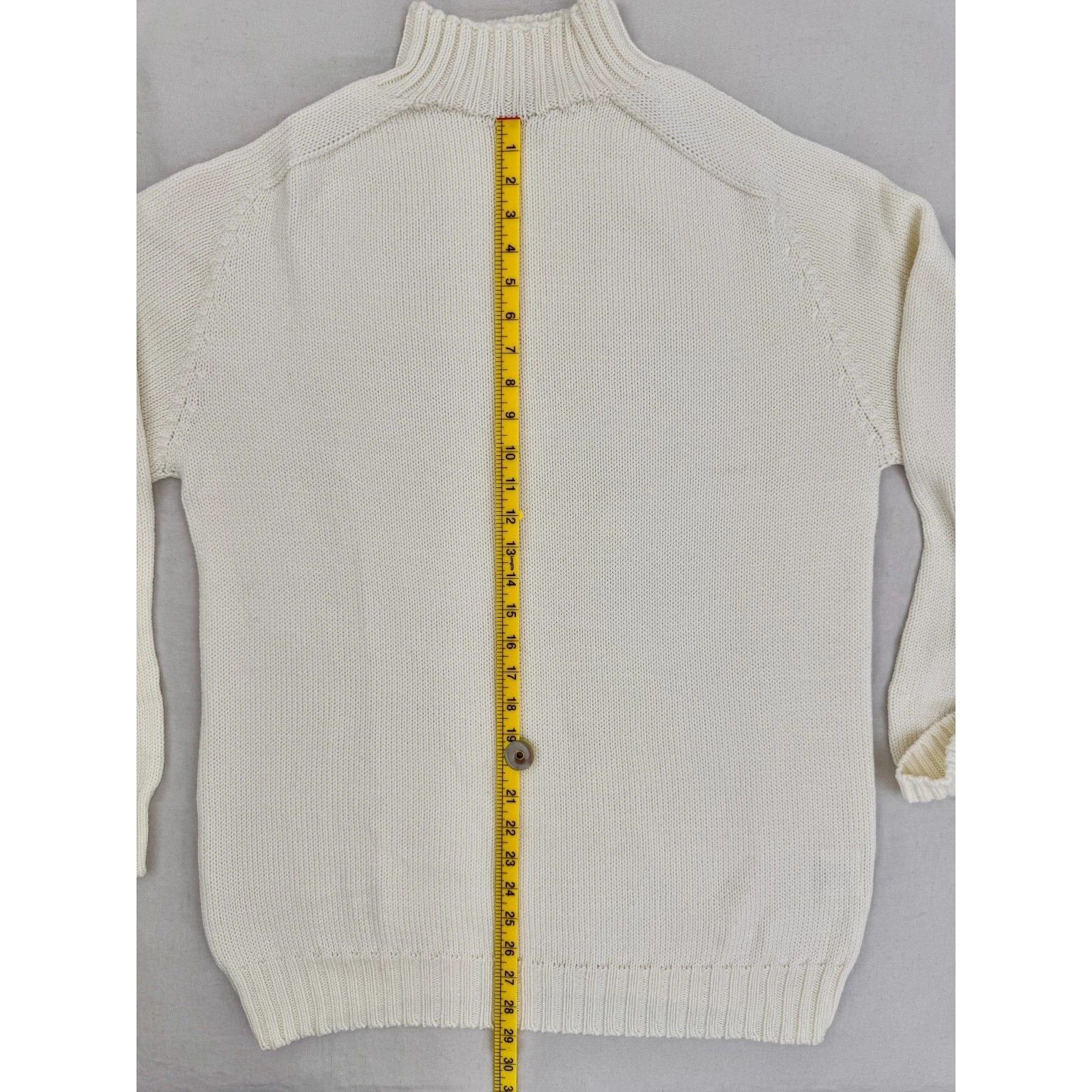 De Bonne Facture Countryside Mock Neck Ivory 1XL (Fits L) in White, Men's — image 3 of 6