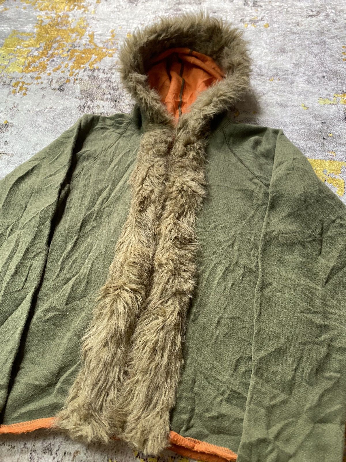 If Six Was Nine × Le Grande Bleu (L.G.B.) × Yohji Yamamoto Japanes Atsuro Tayama by yohjiyamamoto fur hoodie Size US S / EU 44-46 / 1 - 2 Thumbnail