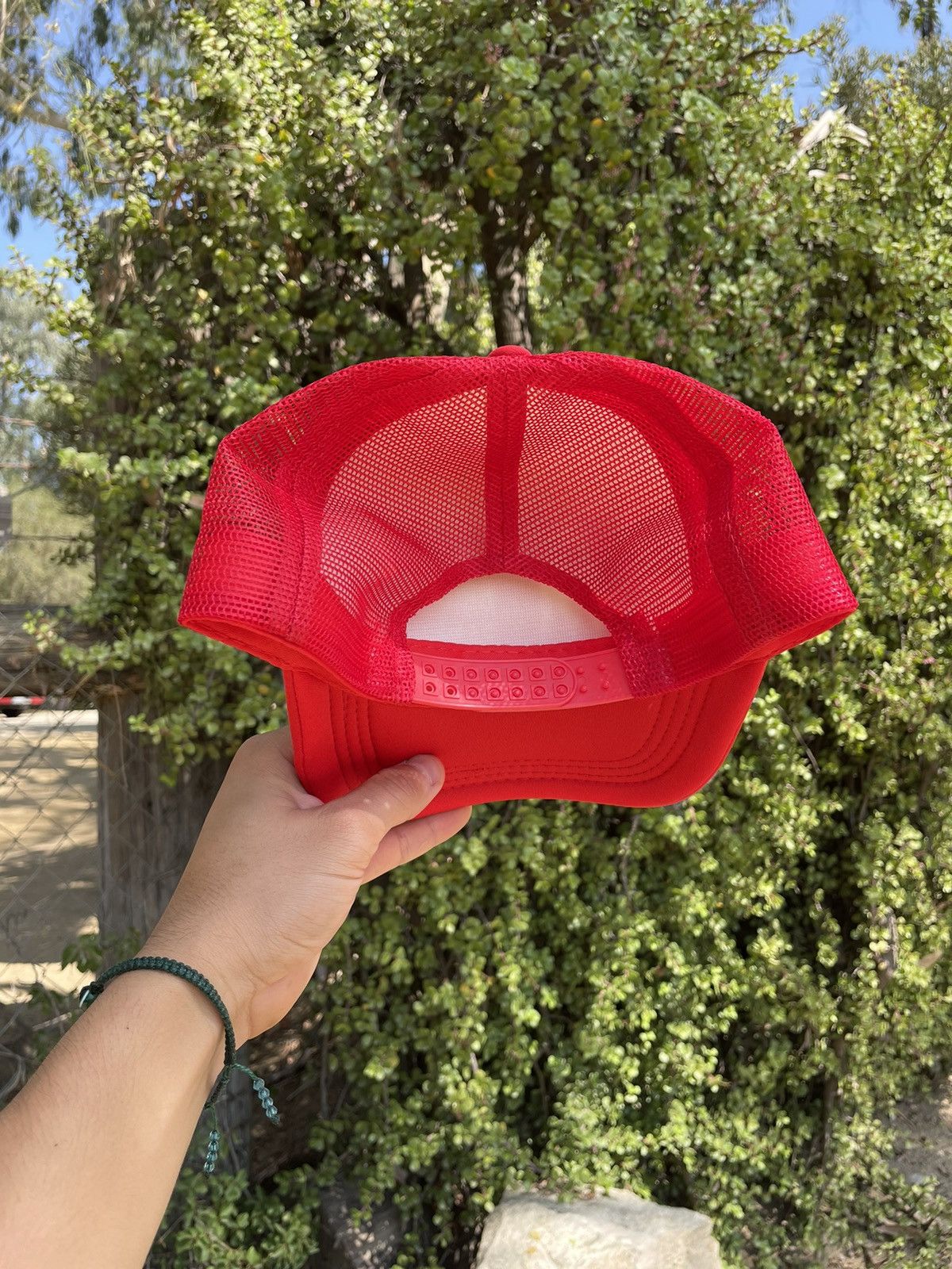 Other Vintage red and white trucker hat Size ONE SIZE - 4 Thumbnail