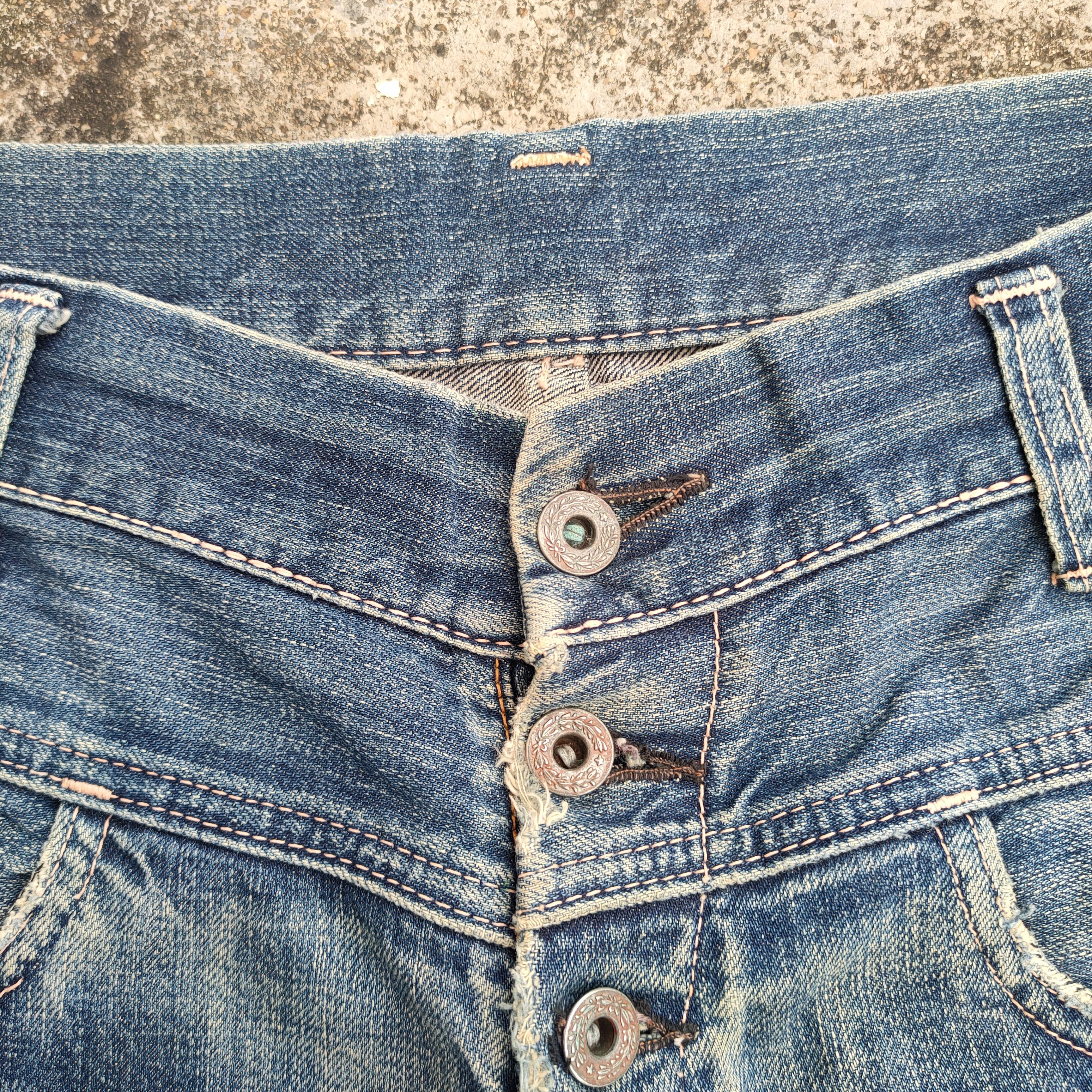 Vintage vintage rare John Bull faded Jean denim pants Size US 32 / EU 48 - 5 Thumbnail