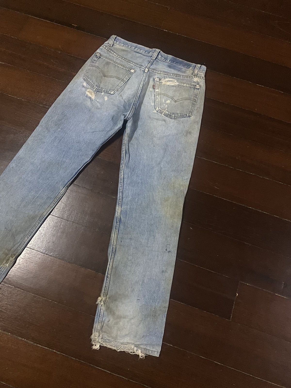 Levi's Vintage Clothing FIRE 🔥 VINTAGE 70s 80s LEVIS 501 DESTROY DISTRESSED RIPPED Size US 32 / EU 48 - 14 Thumbnail
