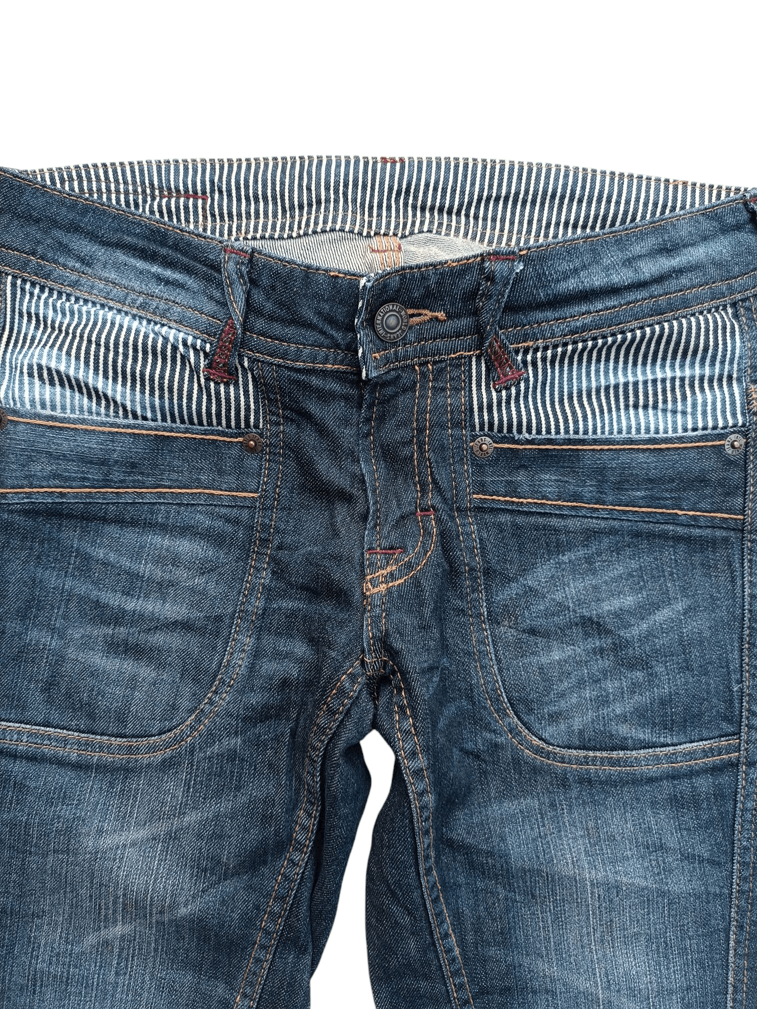 Japanese Brand Japanese 🇯🇵 Heart Market Slim Fit With Buckle Jeans E232 Size US 27 - 8 Thumbnail
