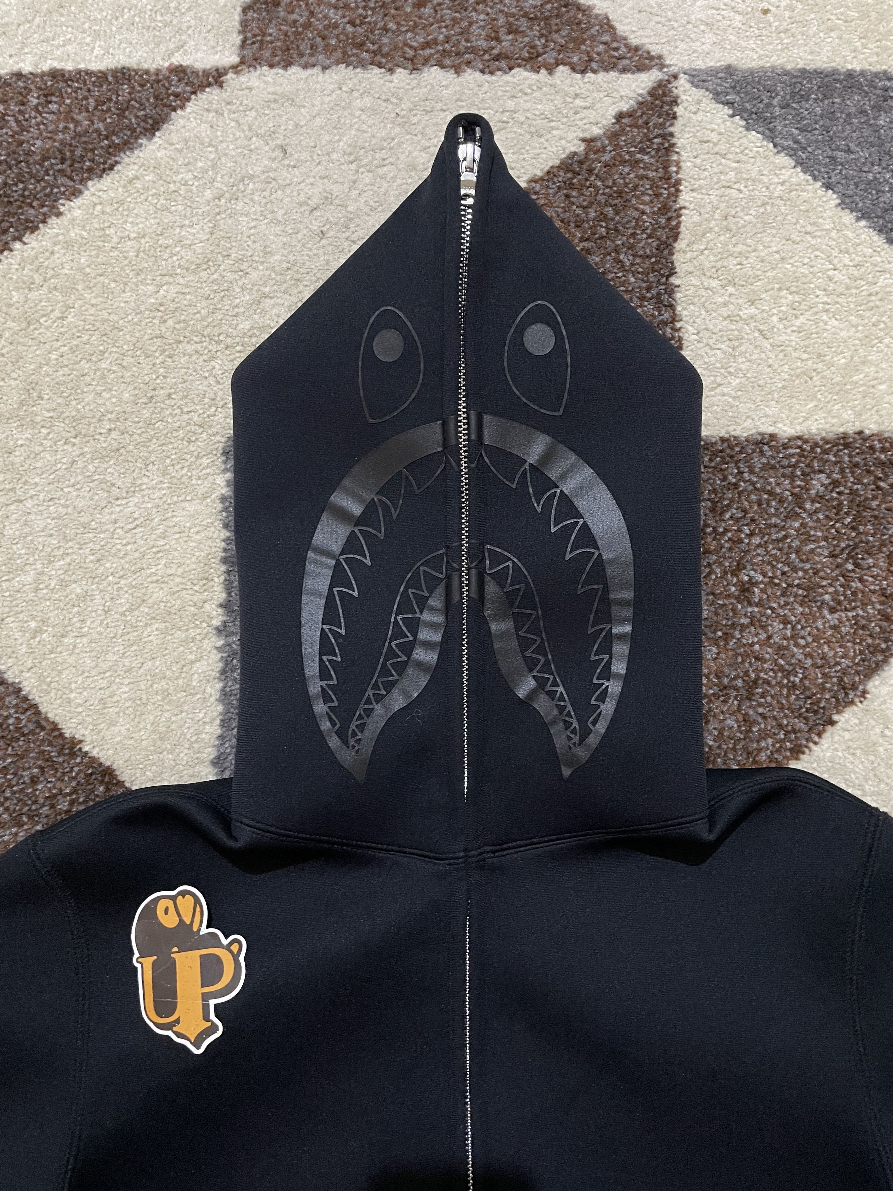 Bape Bape Neoprene Black Shark Full zip Hoodie Size S / US 4 / IT 40 - 4 Thumbnail