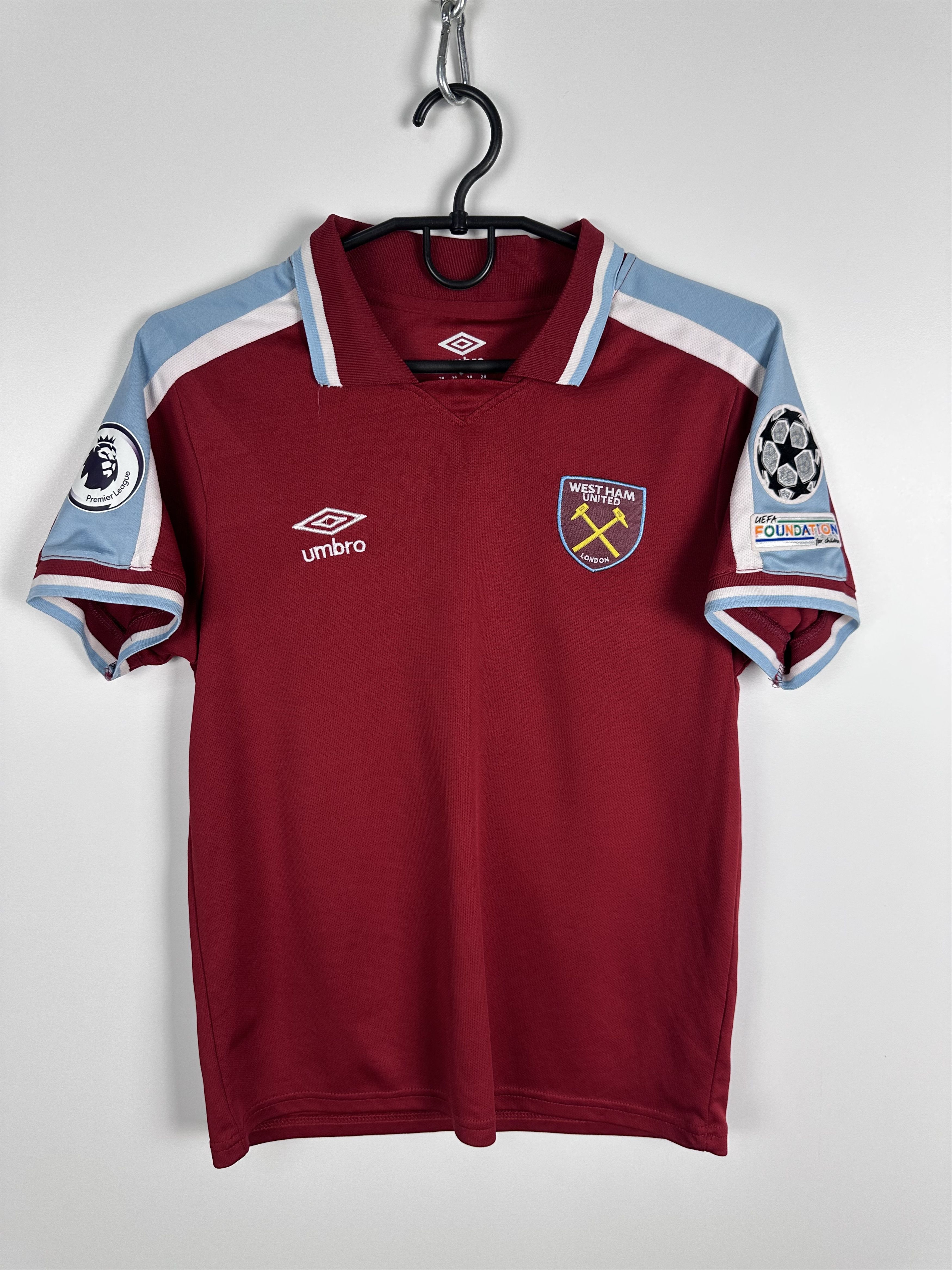Umbro WEST HAM UNITED 2021 Football Jersey Umbro Youth Size 28 Size US XXS / EU 40 - 1 Thumbnail