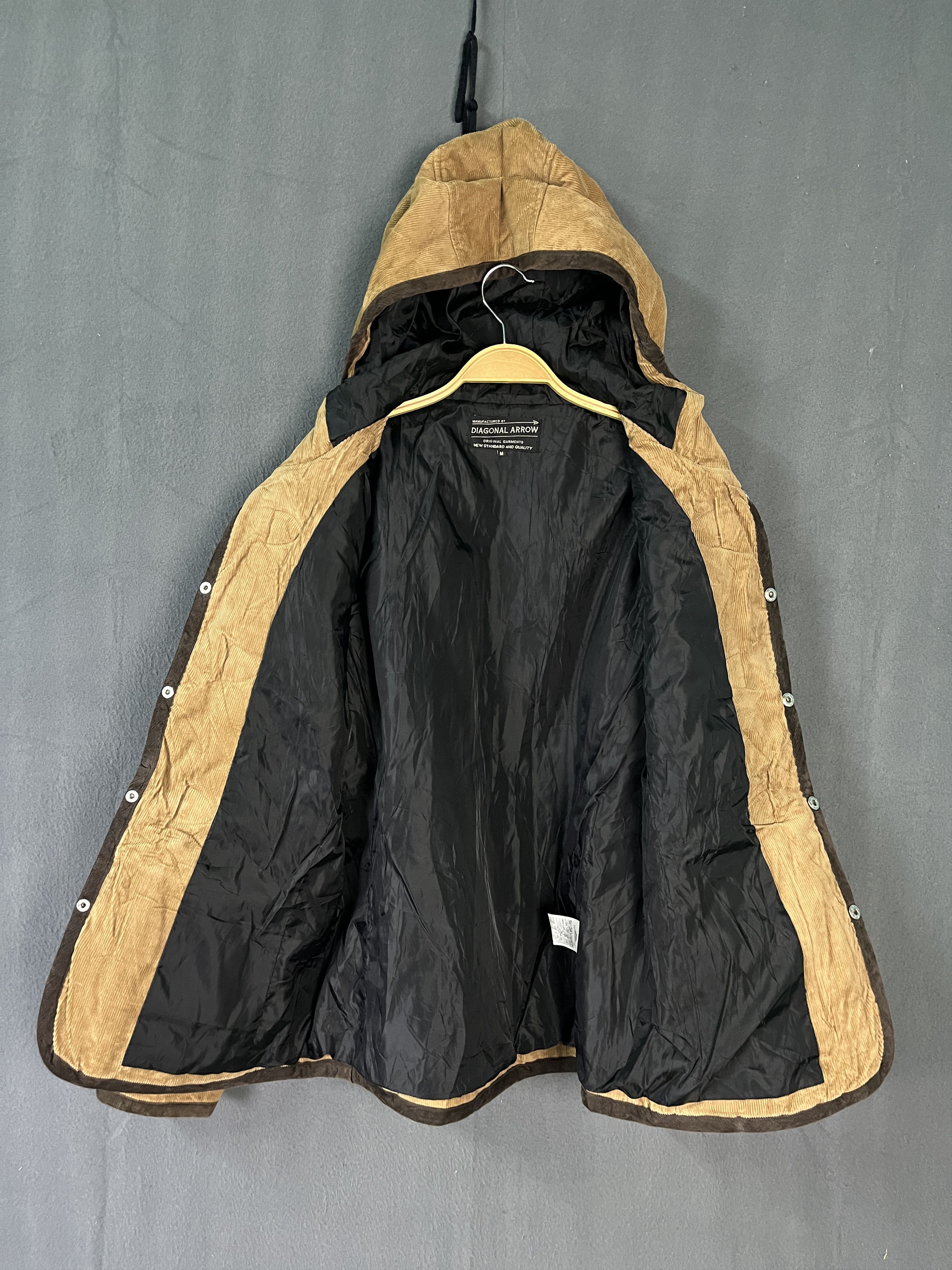 Japanese Brand Diagonal Arrow Corduroy Duffle Coat Size US M / EU 48-50 / 2 - 9 Thumbnail