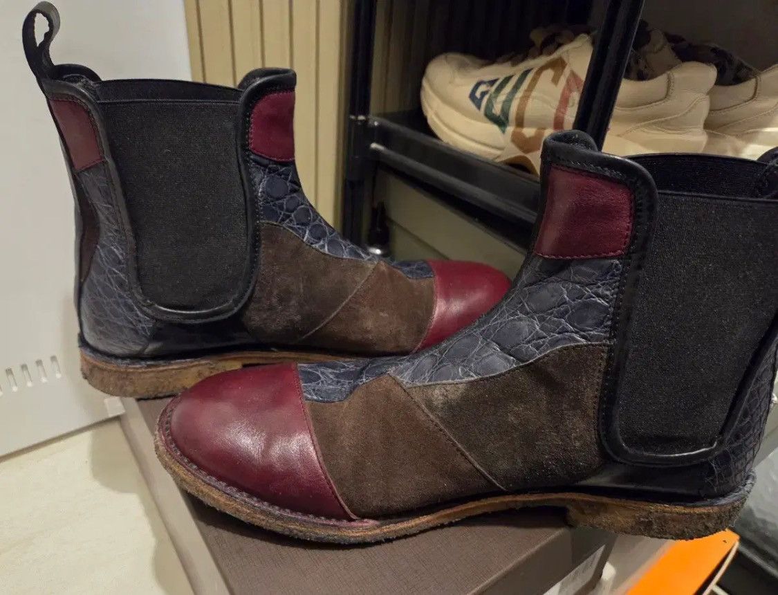 Bottega Veneta Bottega Veneta Limited Patch Work Multi Color Chelsea Boots Size US 9 / EU 42 - 3 Thumbnail